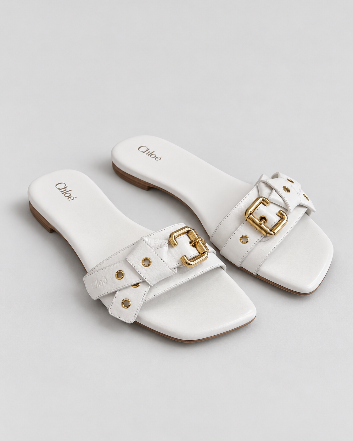 Chloe Mae Slides In Eggshell | Size 38.5