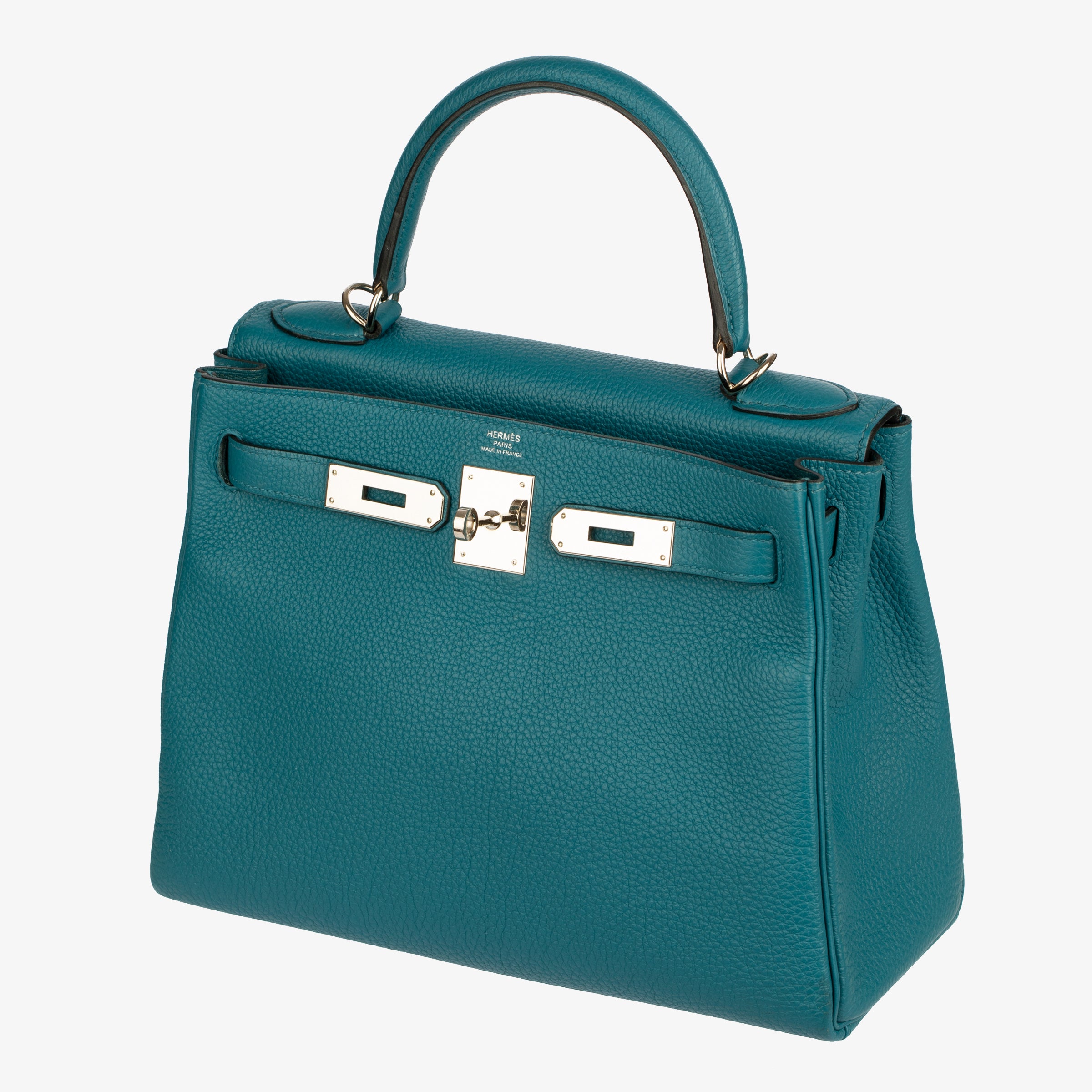 Hermes Kelly 28cm Cobalt Togo Leather Palladium Hardware