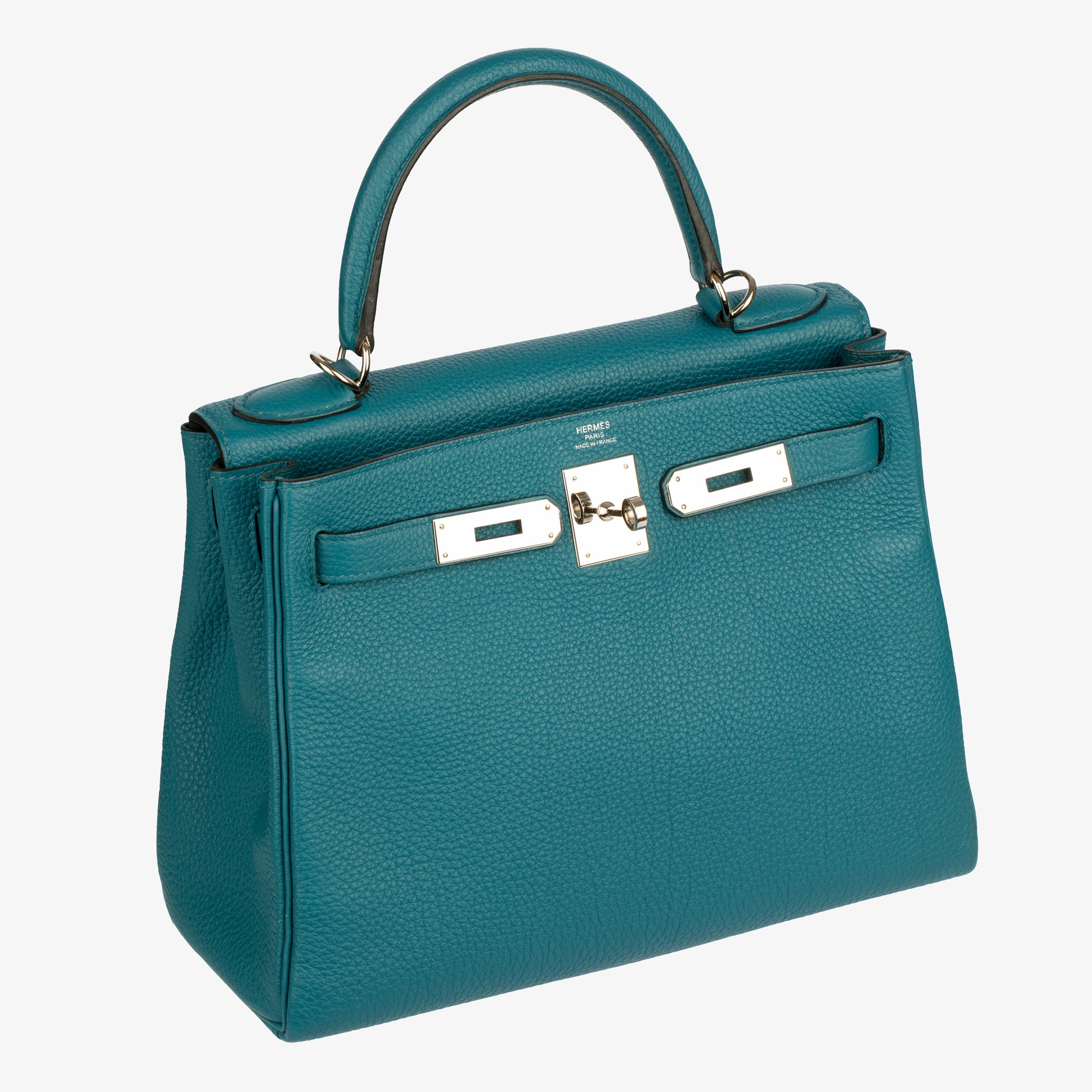 Hermes Kelly 28cm Cobalt Togo Leather Palladium Hardware