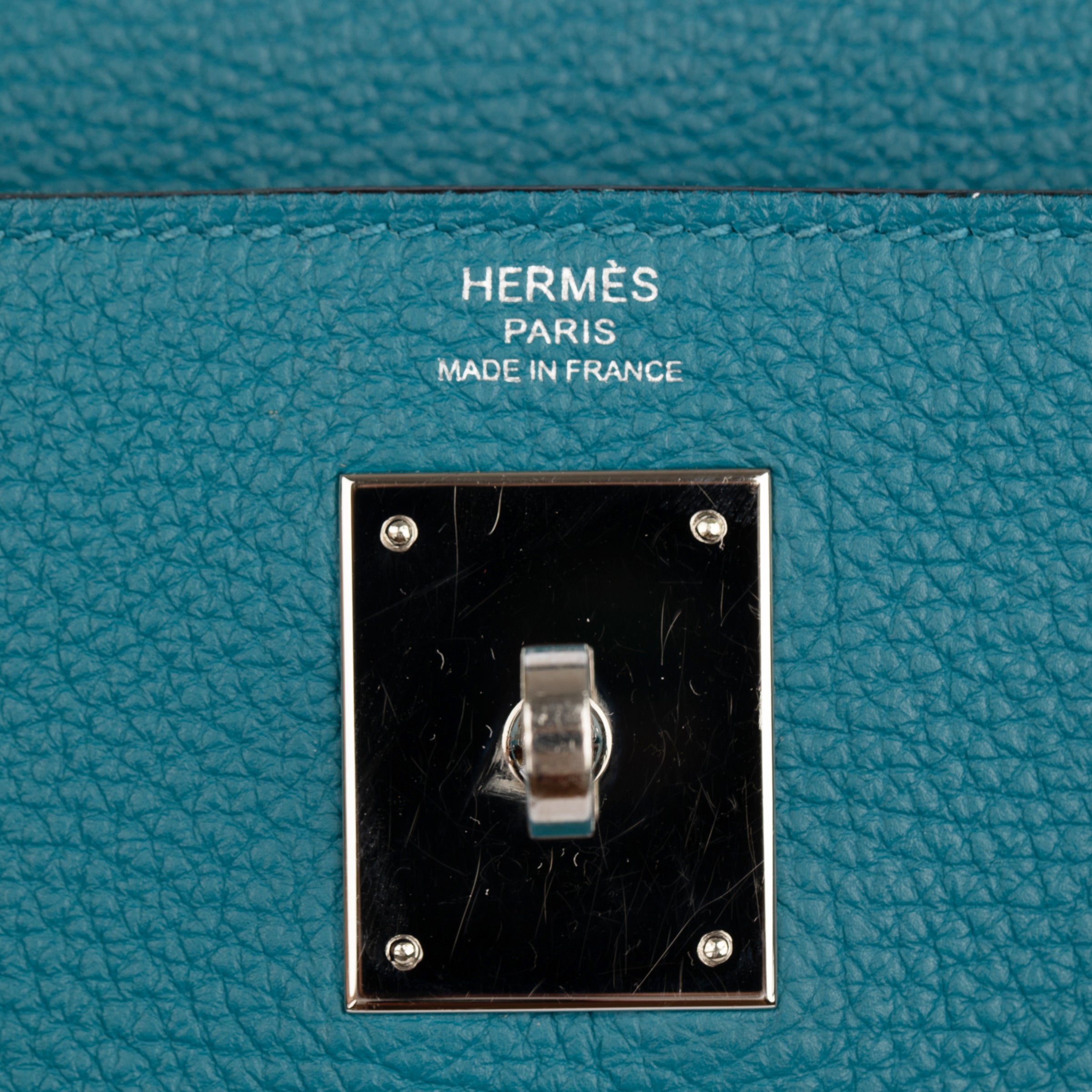 Hermes Kelly 28cm Cobalt Togo Leather Palladium Hardware