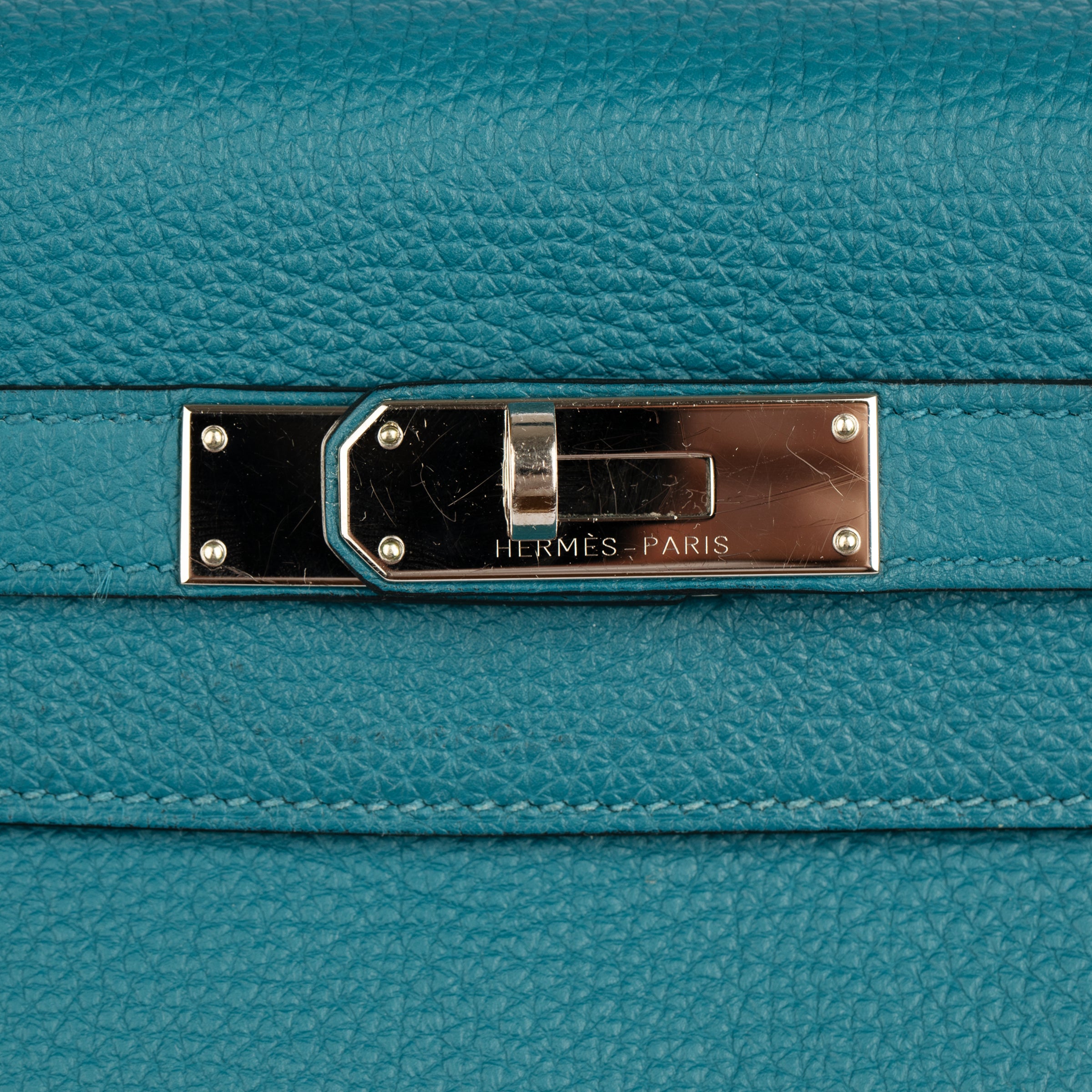 Hermes Kelly 28cm Cobalt Togo Leather Palladium Hardware