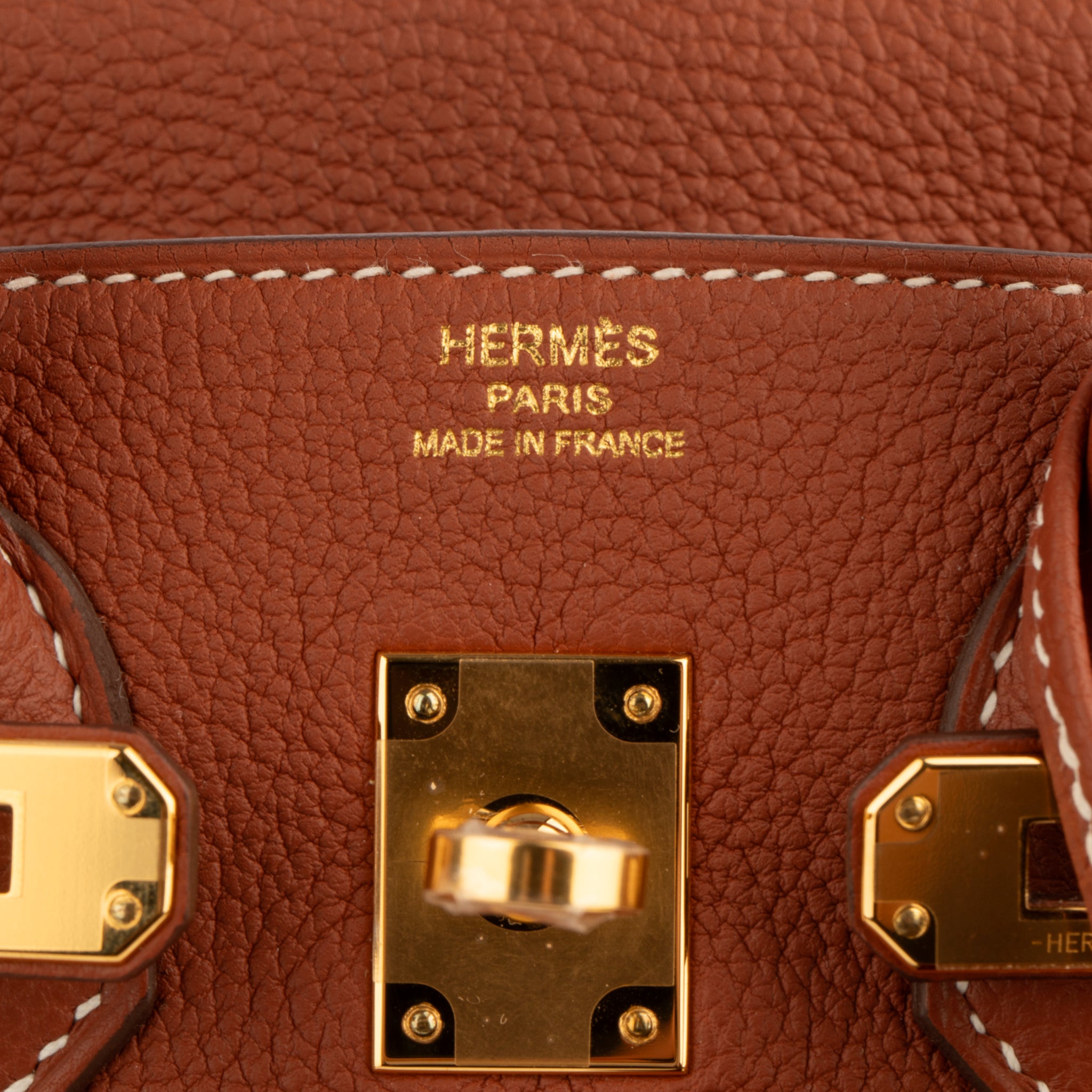 Hermes Birkin 25cm Sienne Togo Leather Gold Hardware