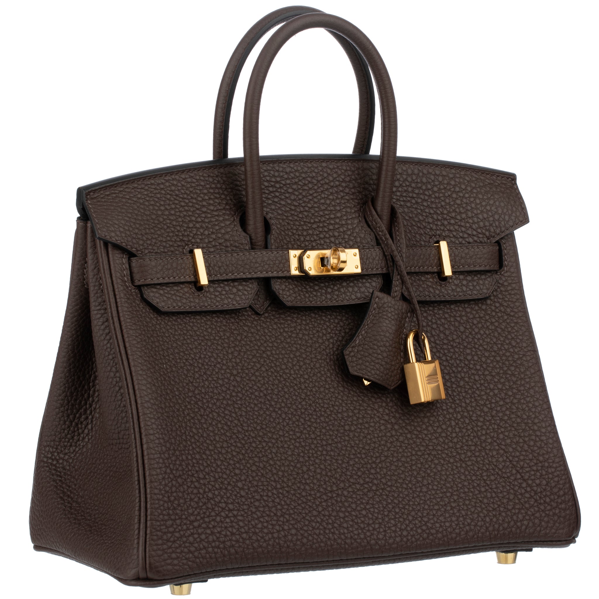 Hermes Birkin 25cm Chocolate Togo Leather Gold Hardware