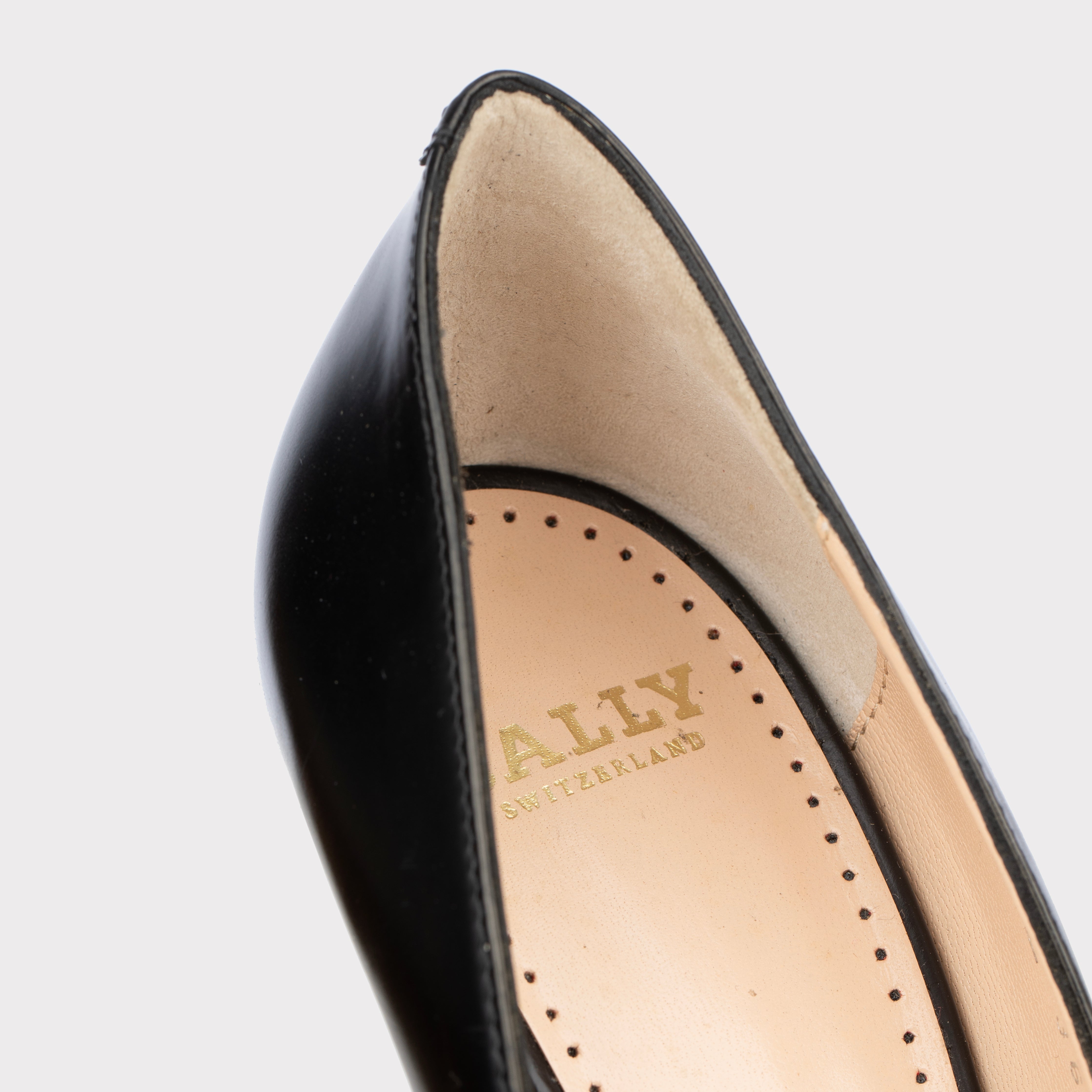 Bally Womens Black Leather Bow Heels - Size | 36 FR