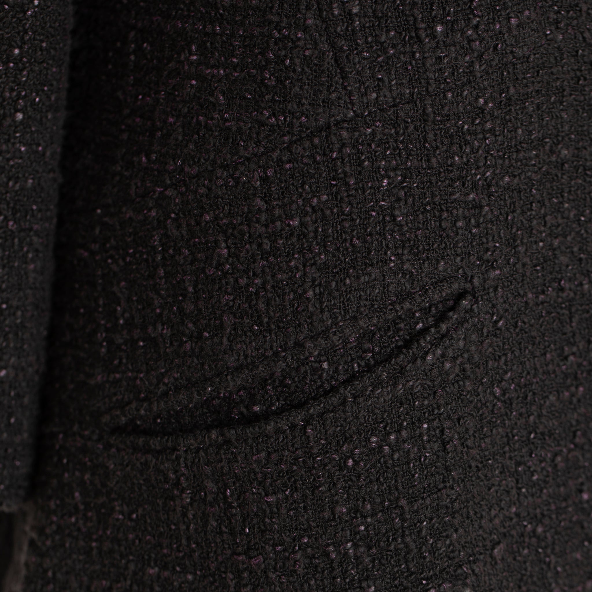 Chanel Tweed Multi-button Crew Neck Jacket 40 FR