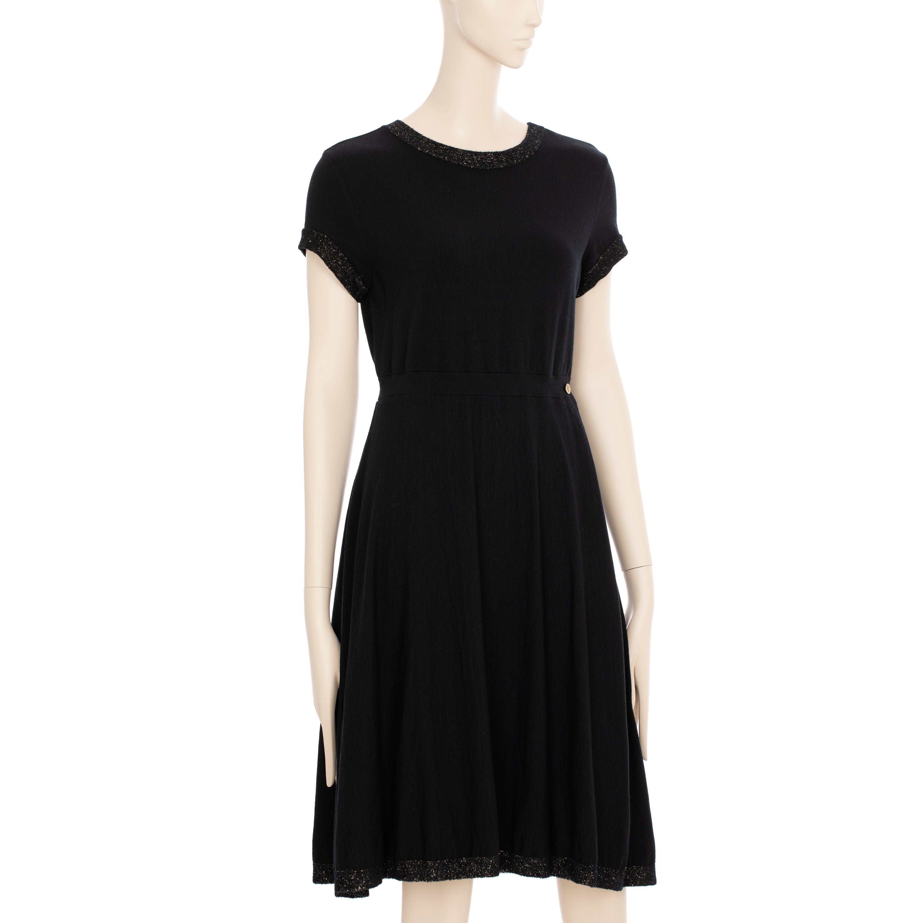 Chanel Knit Black Dress 38 FR
