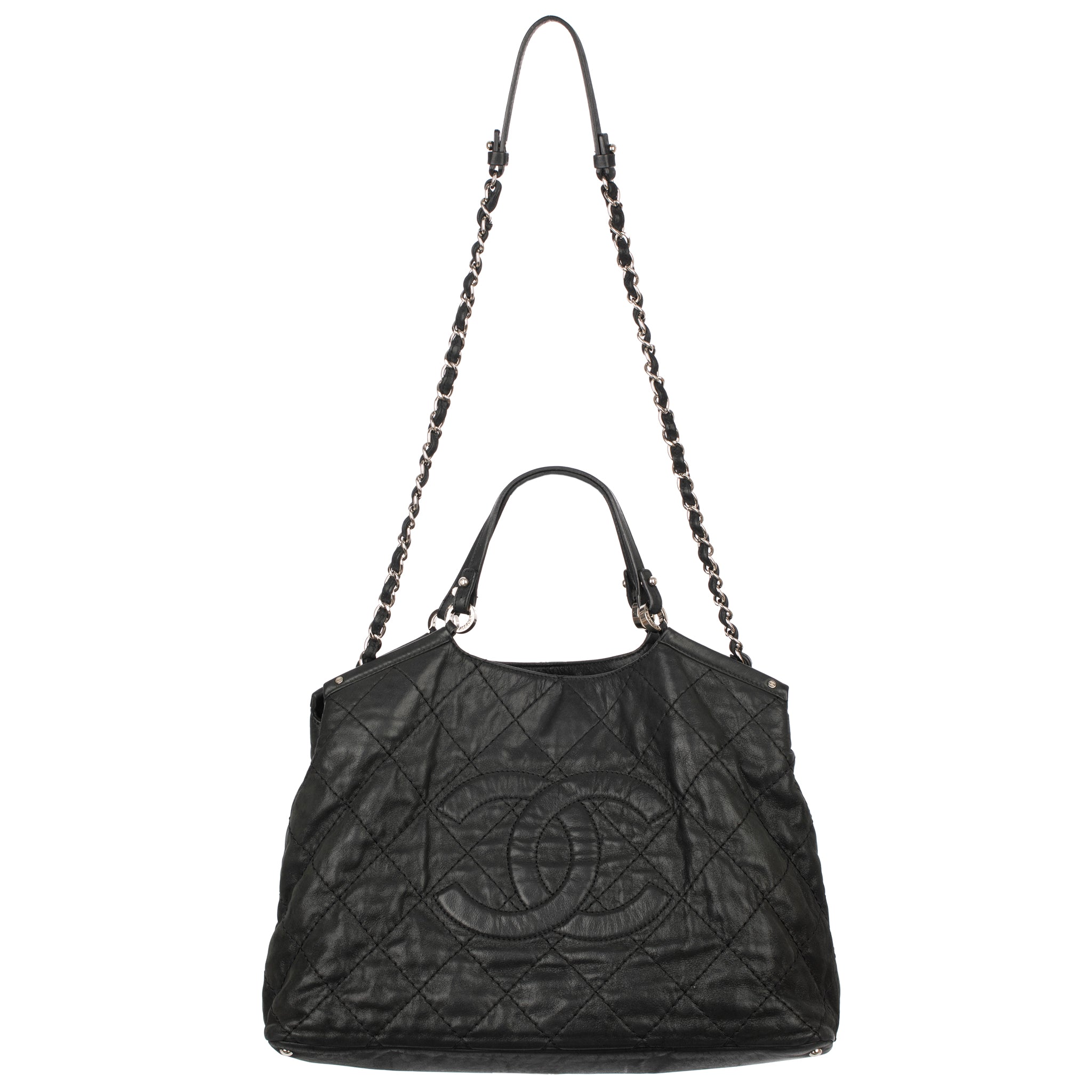Chanel Iridescent CC Sea Hit Tote Bag Black