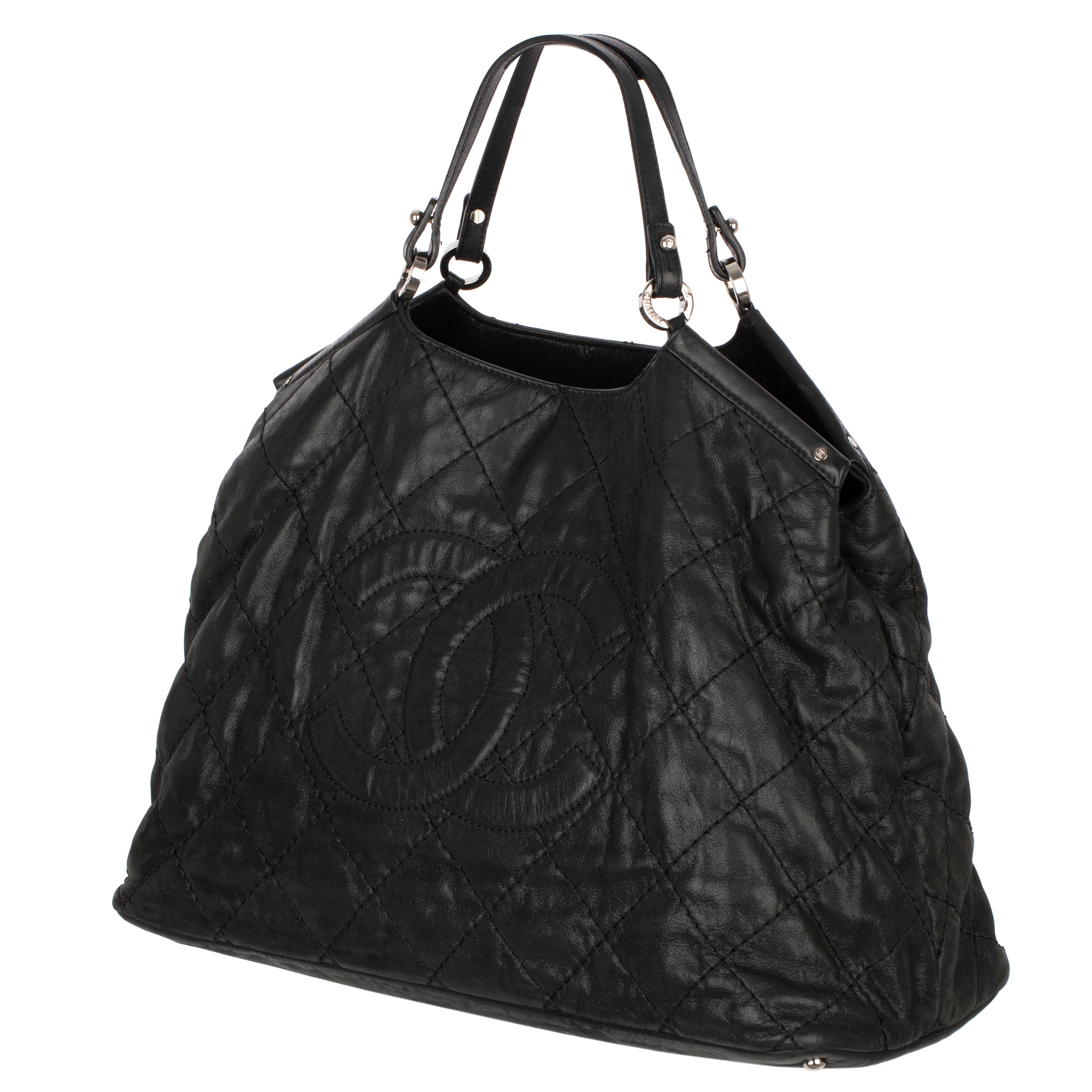 Chanel Iridescent CC Sea Hit Tote Bag Black