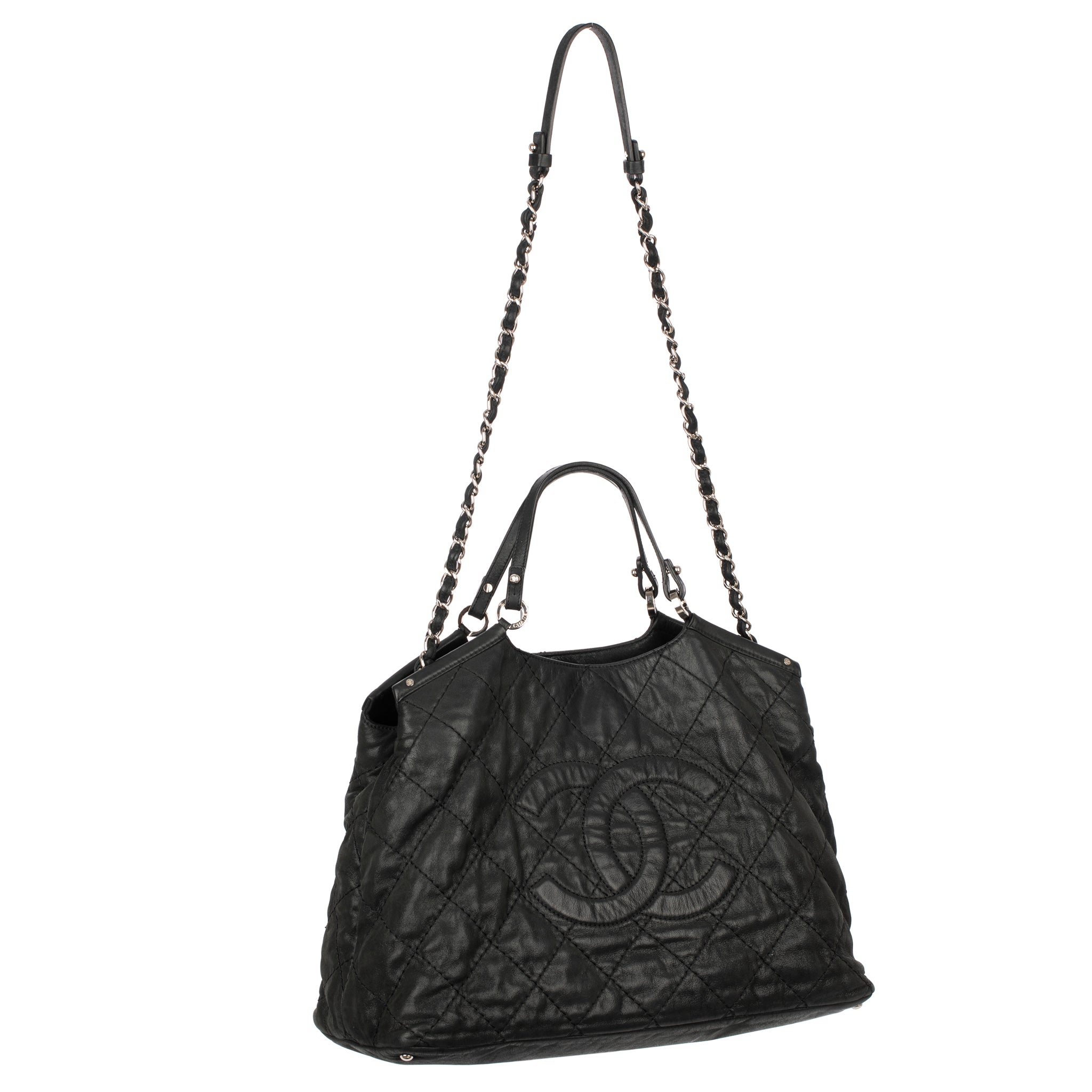 Chanel Iridescent CC Sea Hit Tote Bag Black