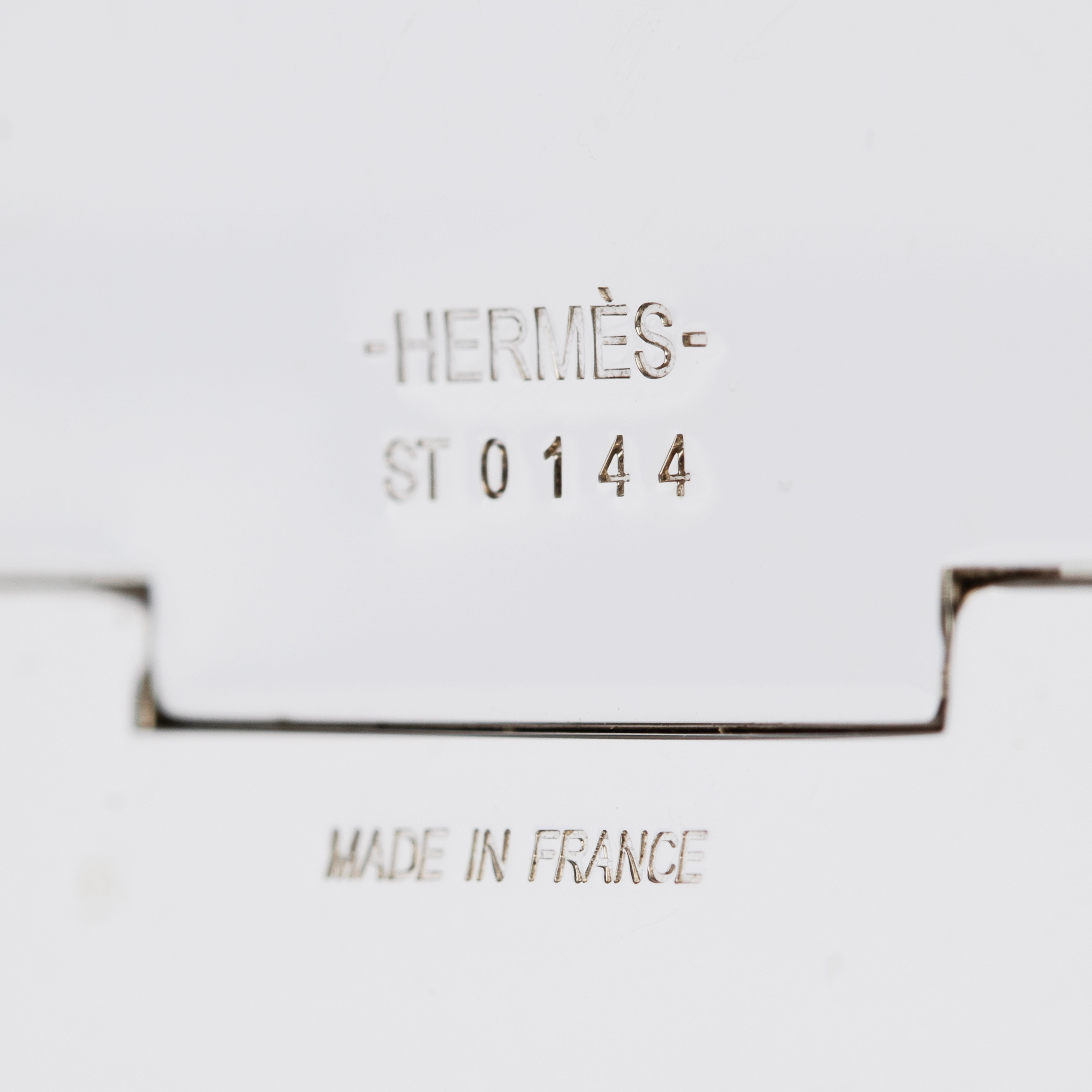 Clic H Wide Enamel Bracelet in Navy & Palladium