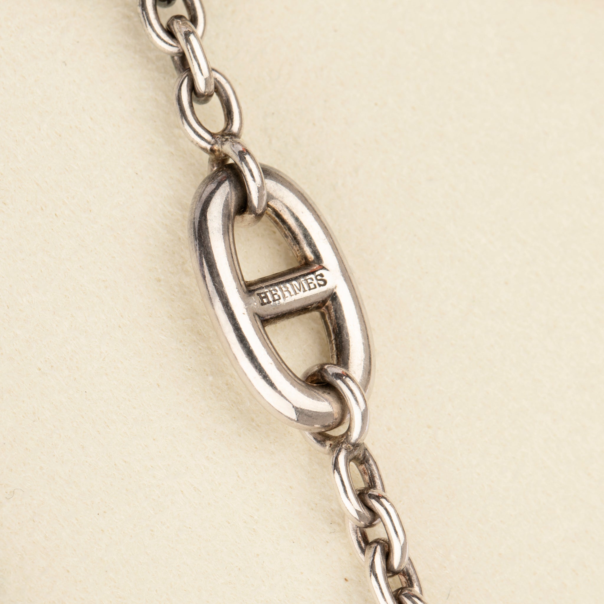 Hermès Sterling Silver Farandole Necklace 120cm