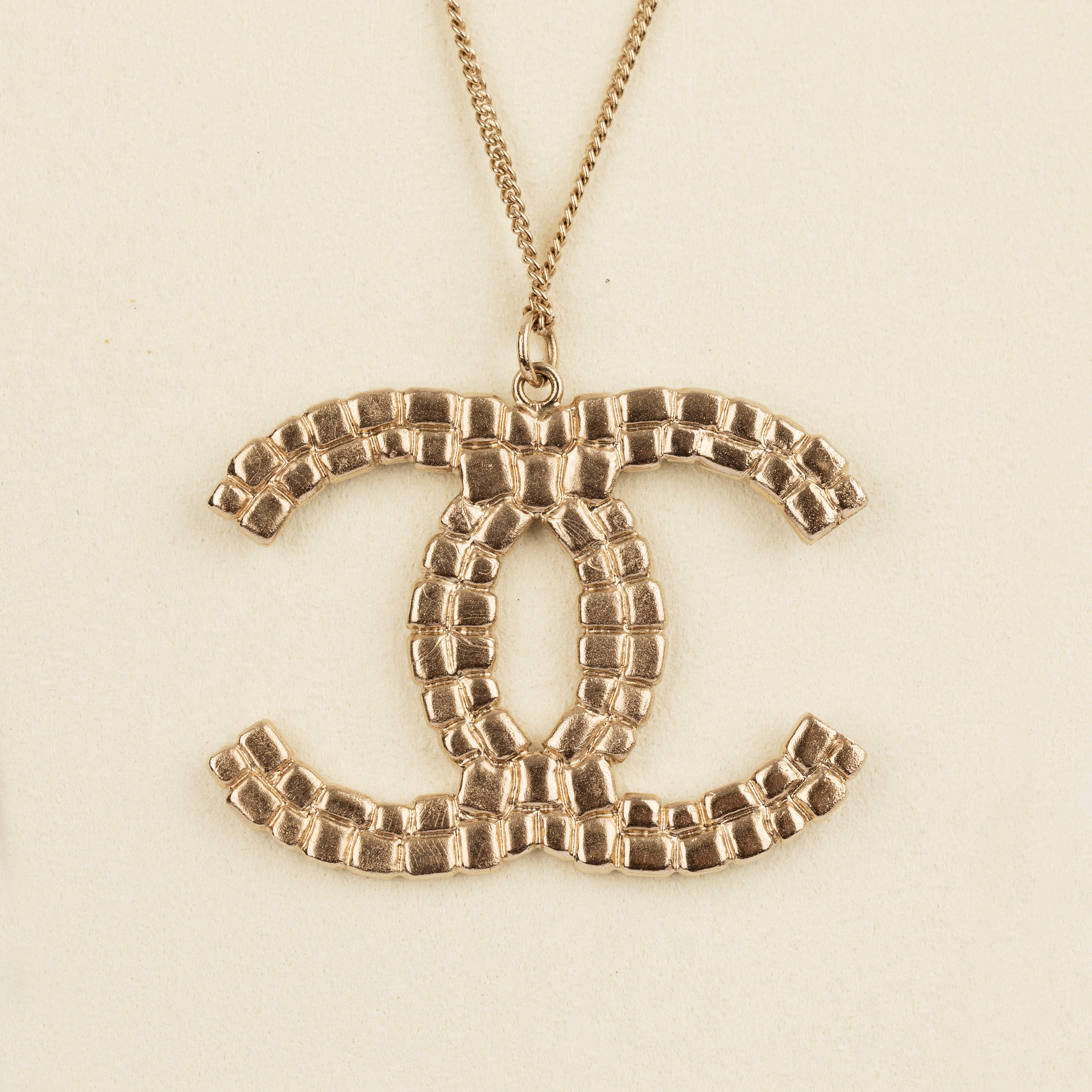 Chanel Multicolour Mosaic Enamel CC Pendant Necklace Circa 2008