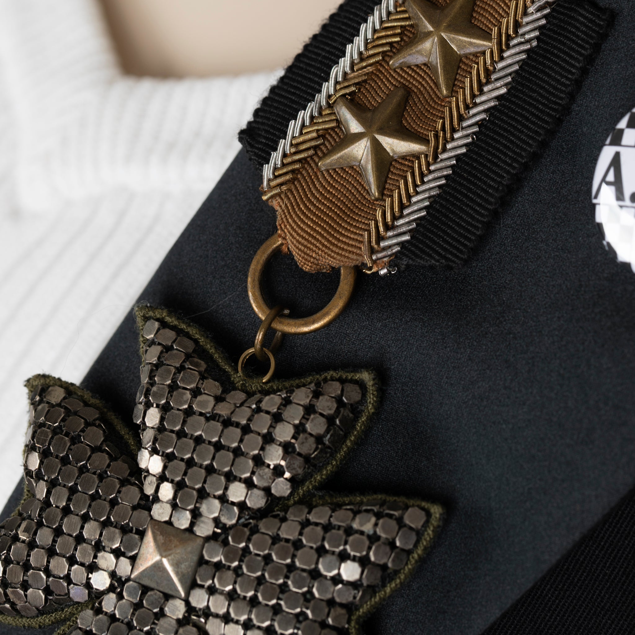 Balmain Black Wool Military Tailcoat Jacket with Epaulettes & Medallion Badges – FR 40