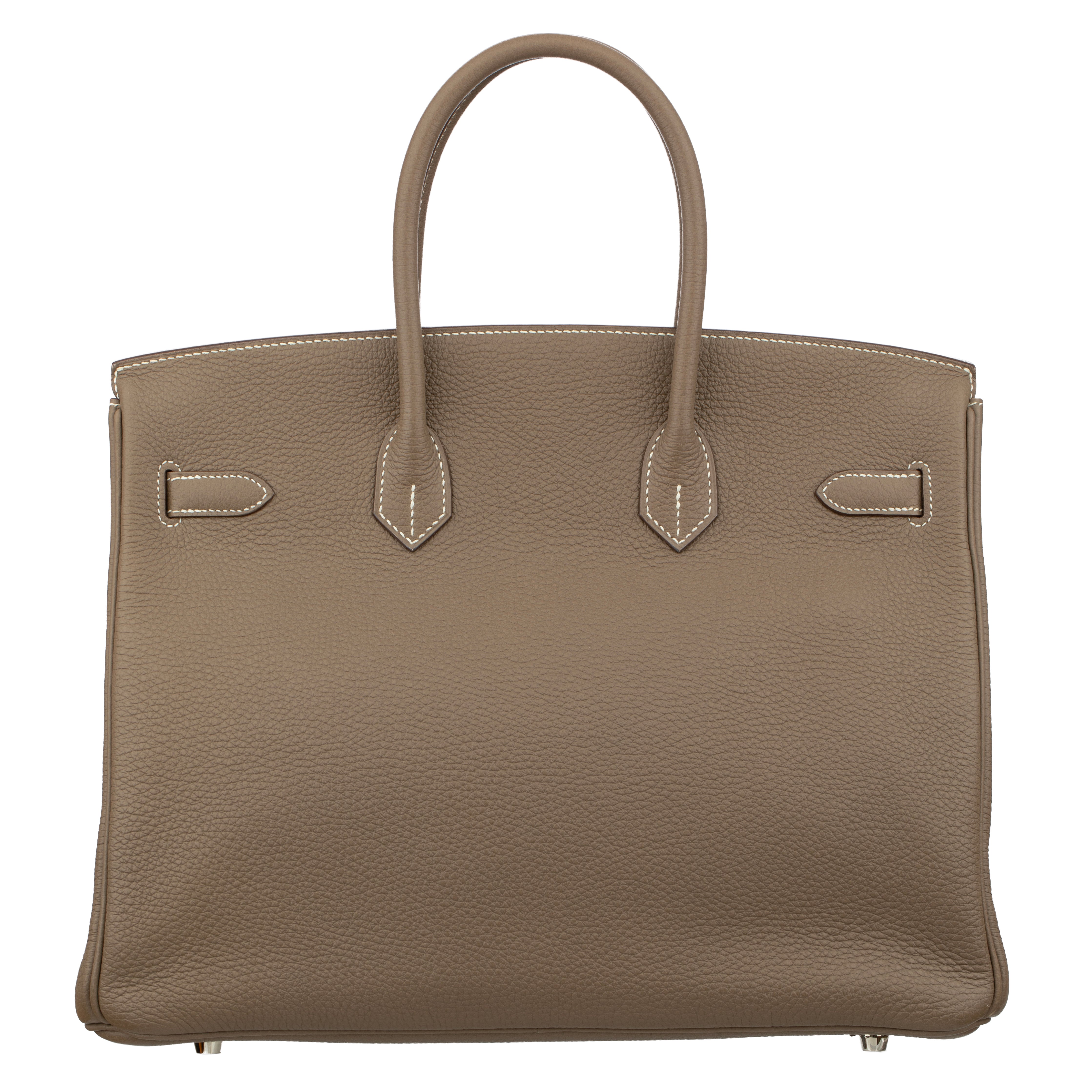 Hermes Birkin 35cm Etoupe Togo Leather Palladium Hardware