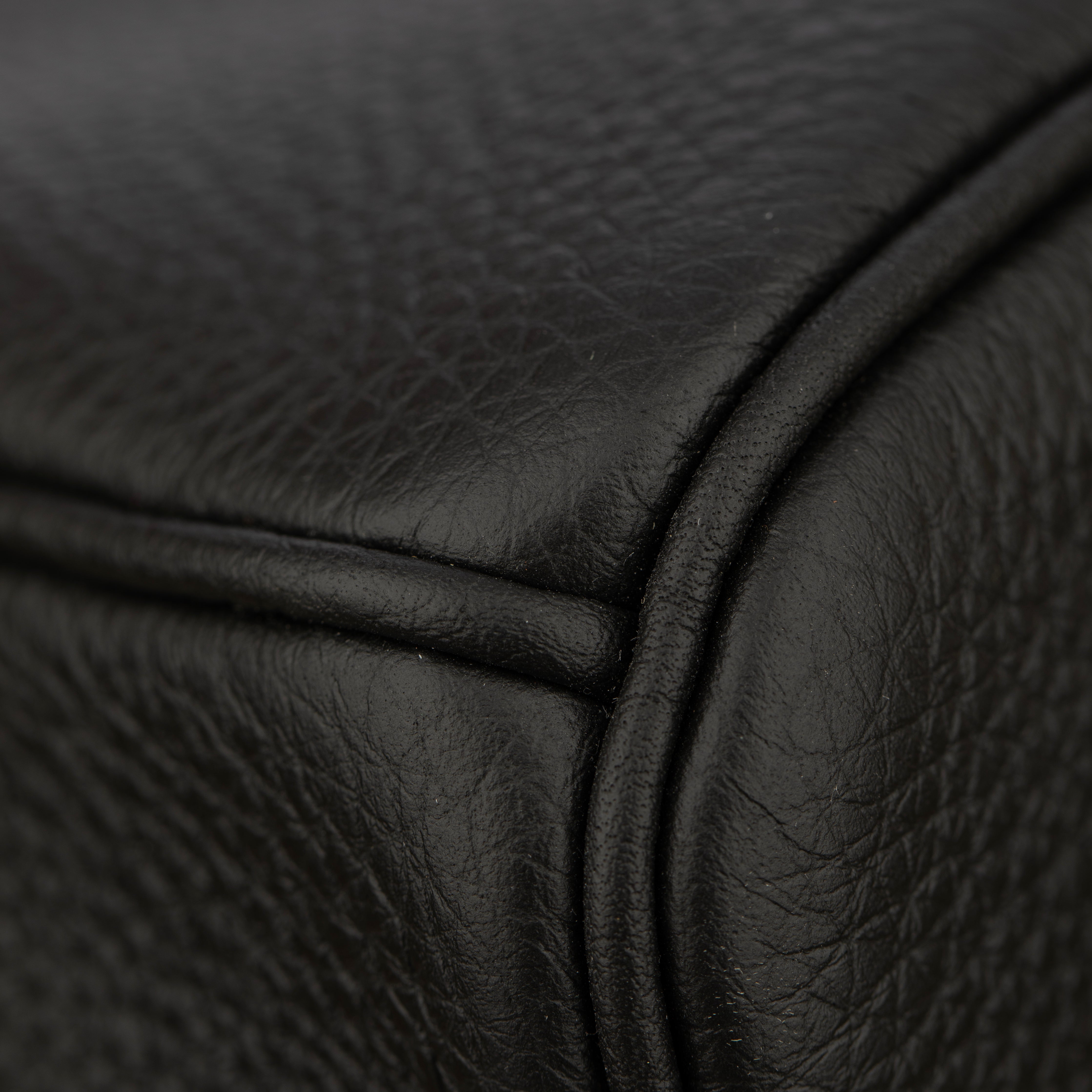 Hermes Birkin 35cm Verso Black and Blue Agate Togo Leather Palladium Hardware