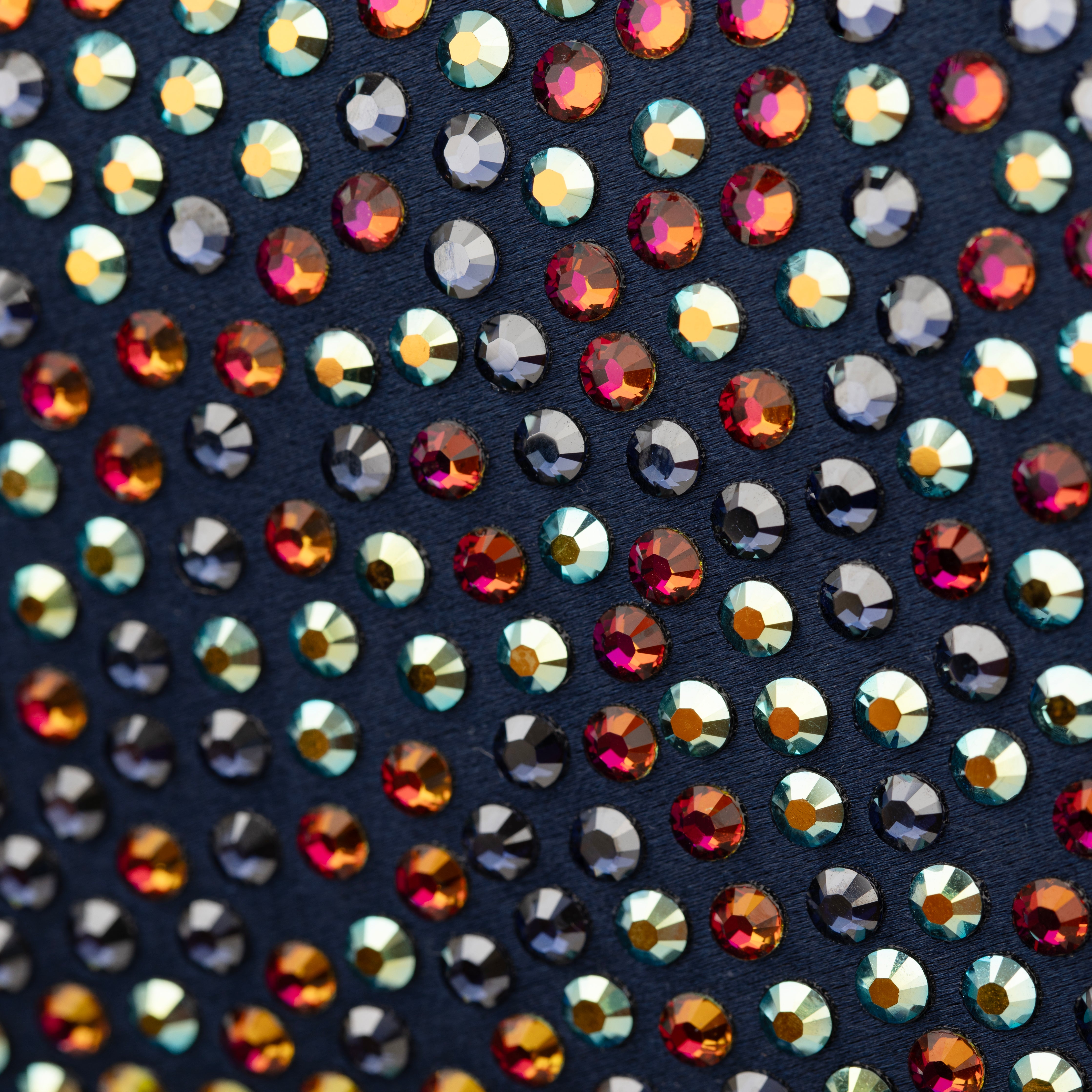 Alexander McQueen Satin and Multi Colour Crystal Skull Clutch Bag