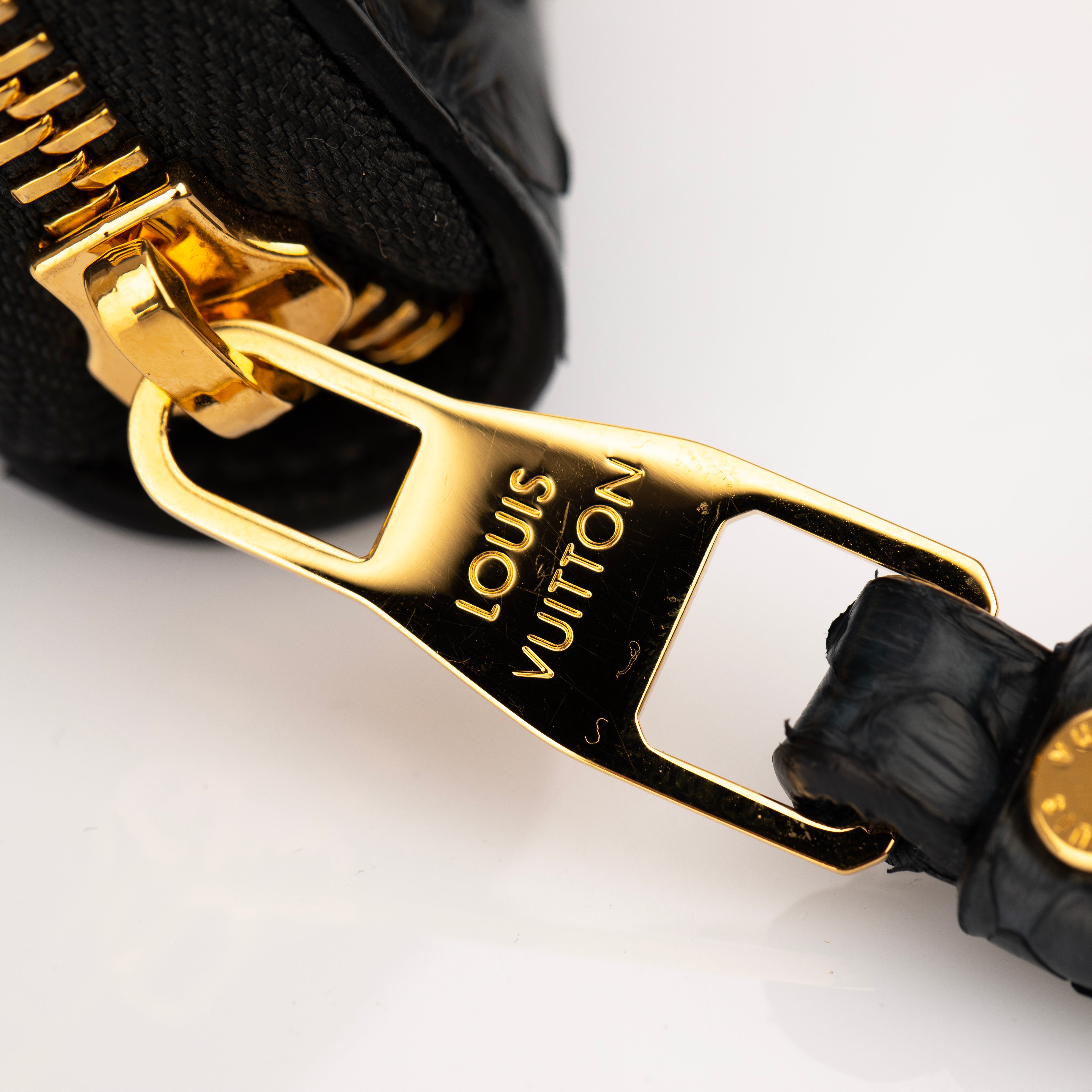 Louis Vuitton Dark Blue Python Zippy Wallet