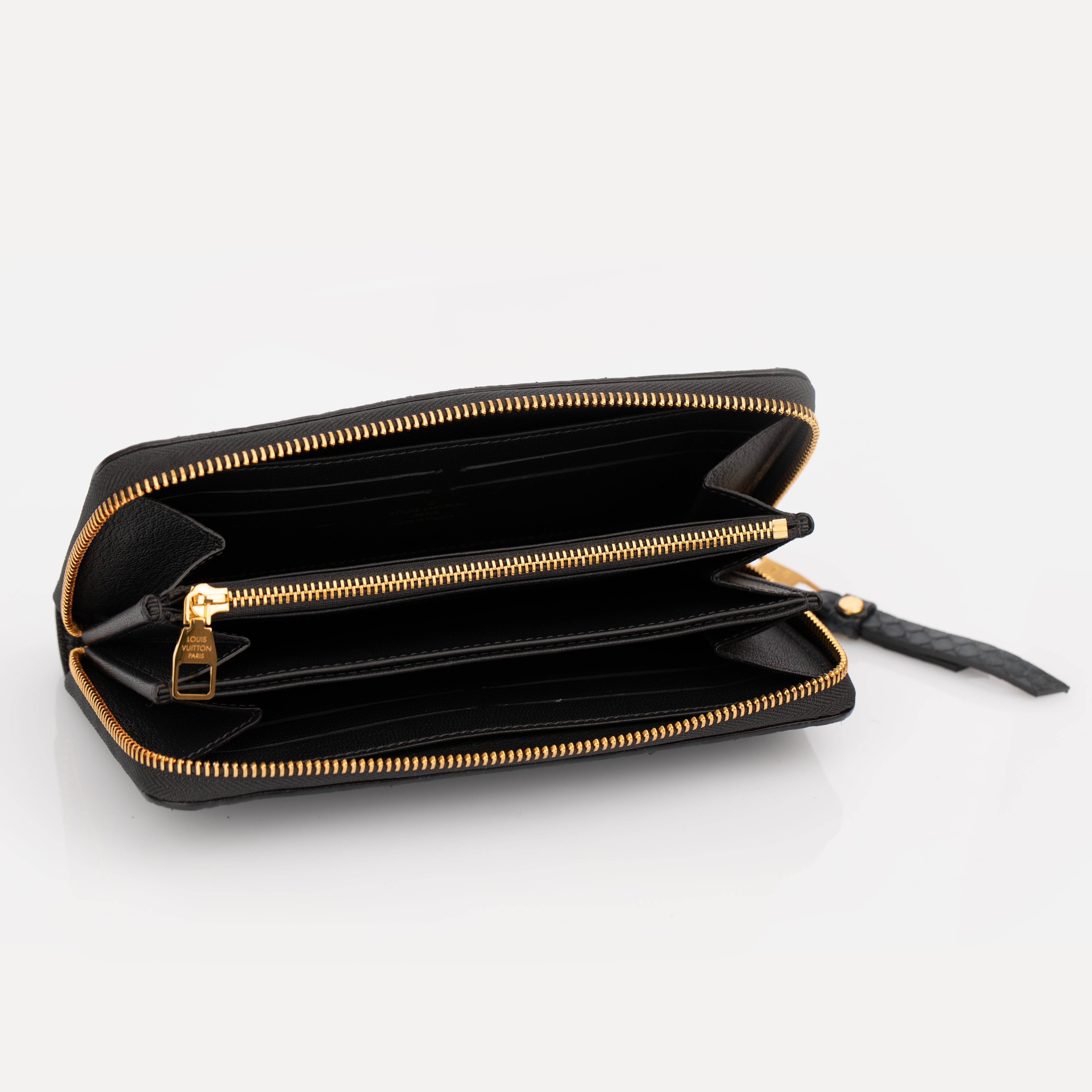 Louis Vuitton Dark Blue Python Zippy Wallet