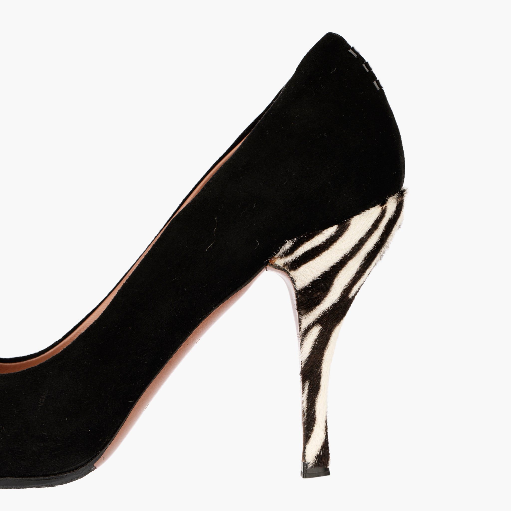 Alaïa Paris Zebra Pony Hair and Suede Bow Pumps - Size | 38 IT