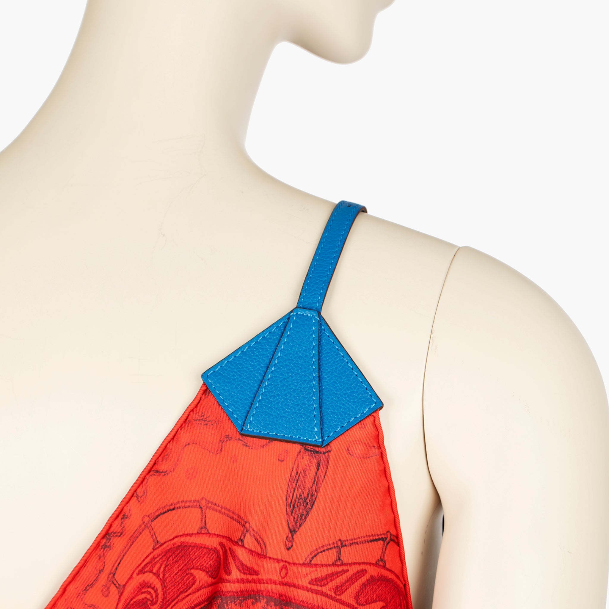 Hermès ‘Mina & the Coral’ Silk Scarf Dress – Limited Edition Pareo with Leather Strap