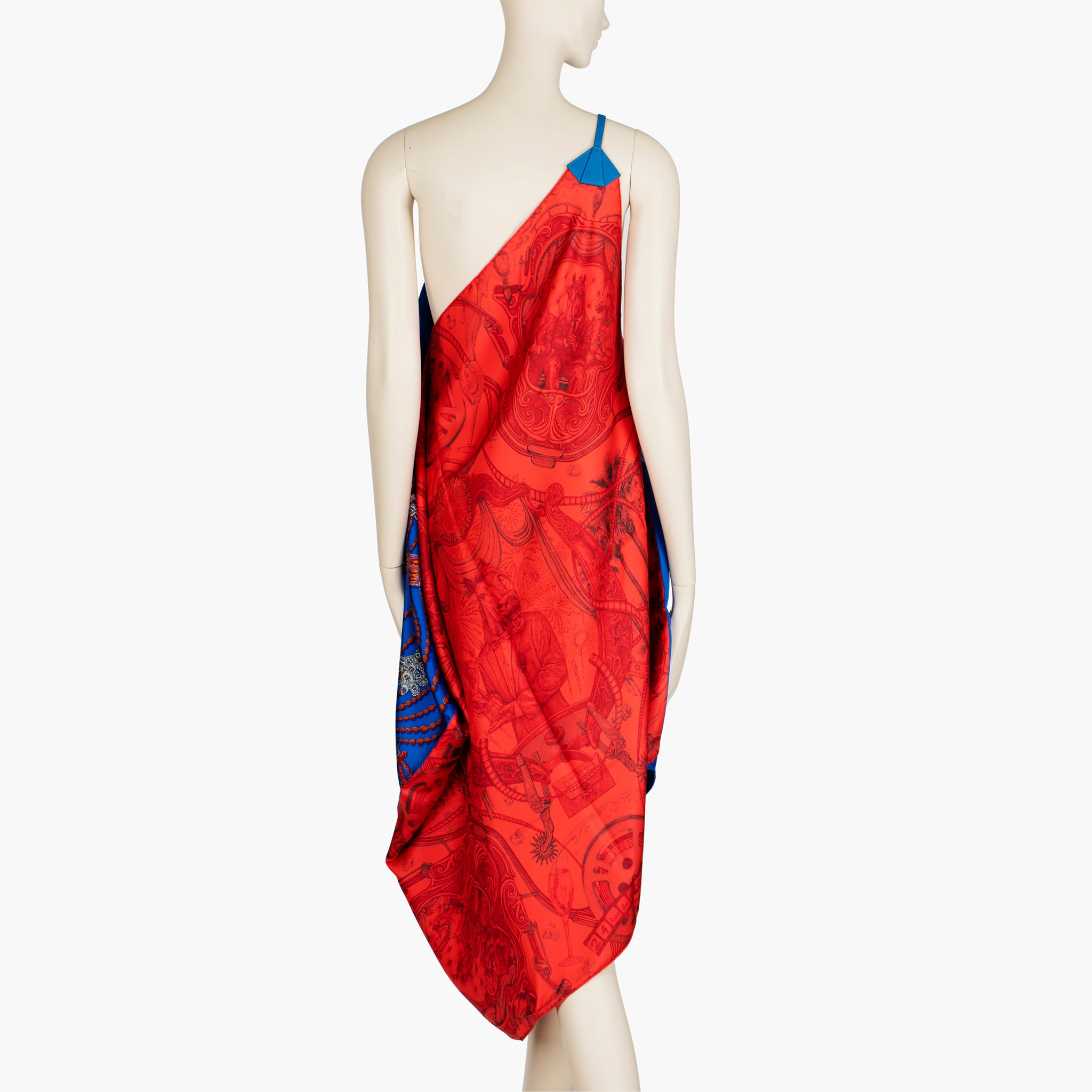 Hermès ‘Mina & the Coral’ Silk Scarf Dress – Limited Edition Pareo with Leather Strap
