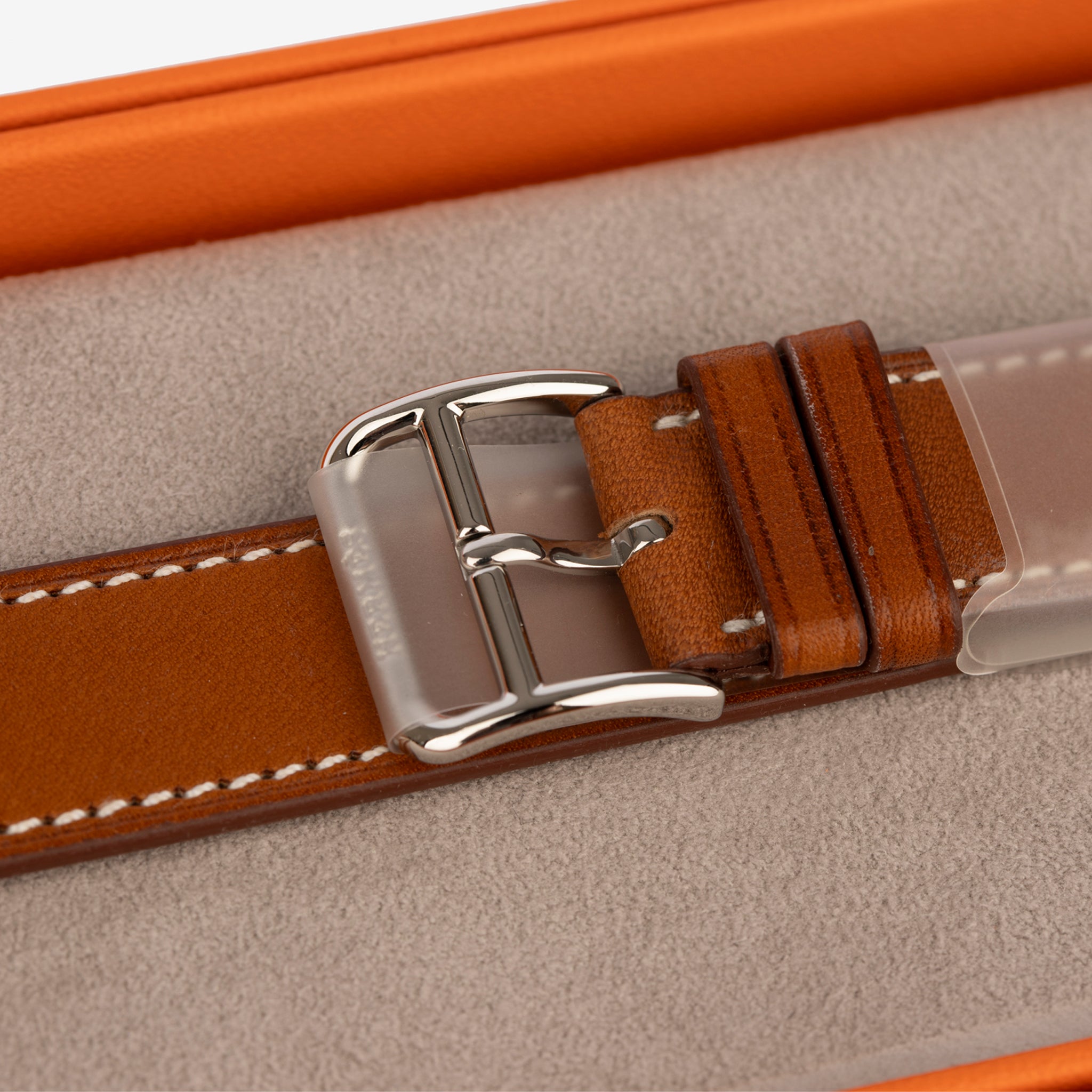 Hermès Band Apple Watch Double Tour Barenia 42 mm Attelage
