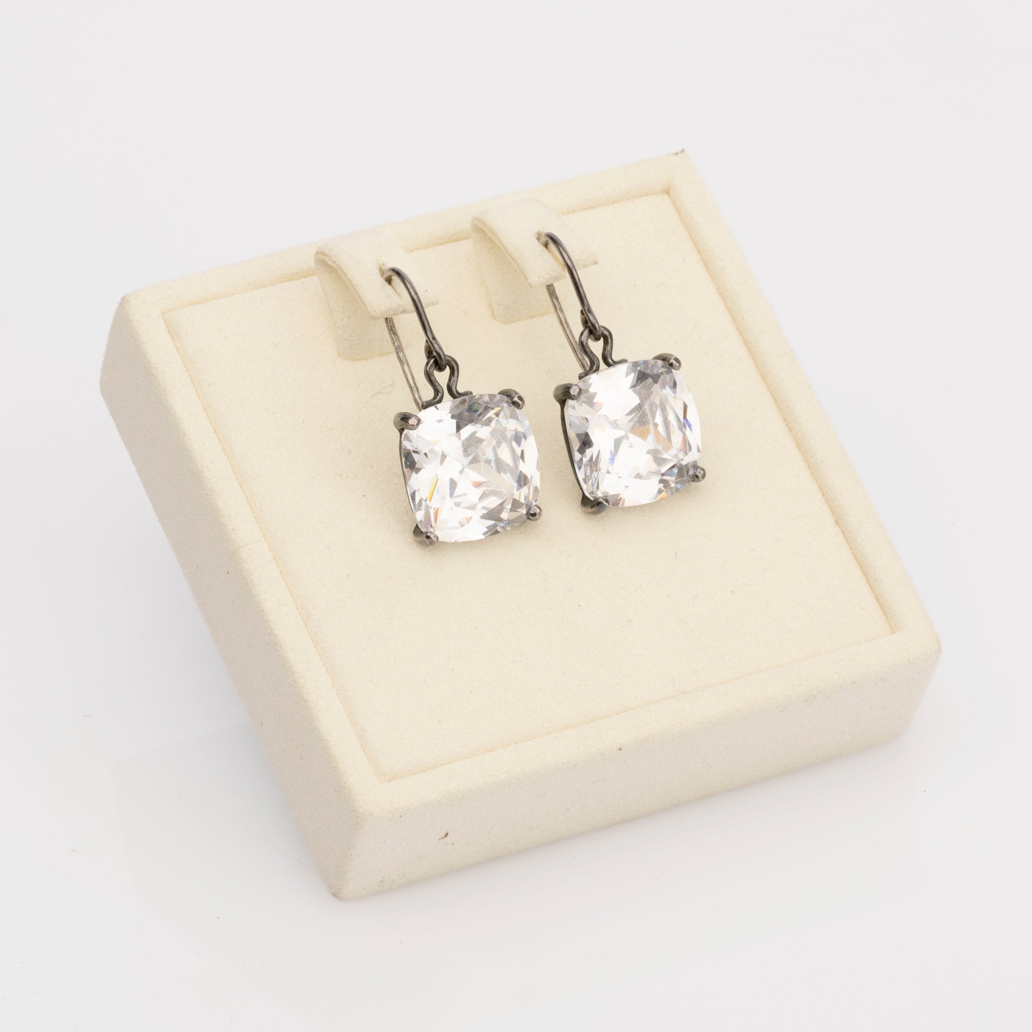 Bottega Veneta Crystal Faceted Drop Earrings