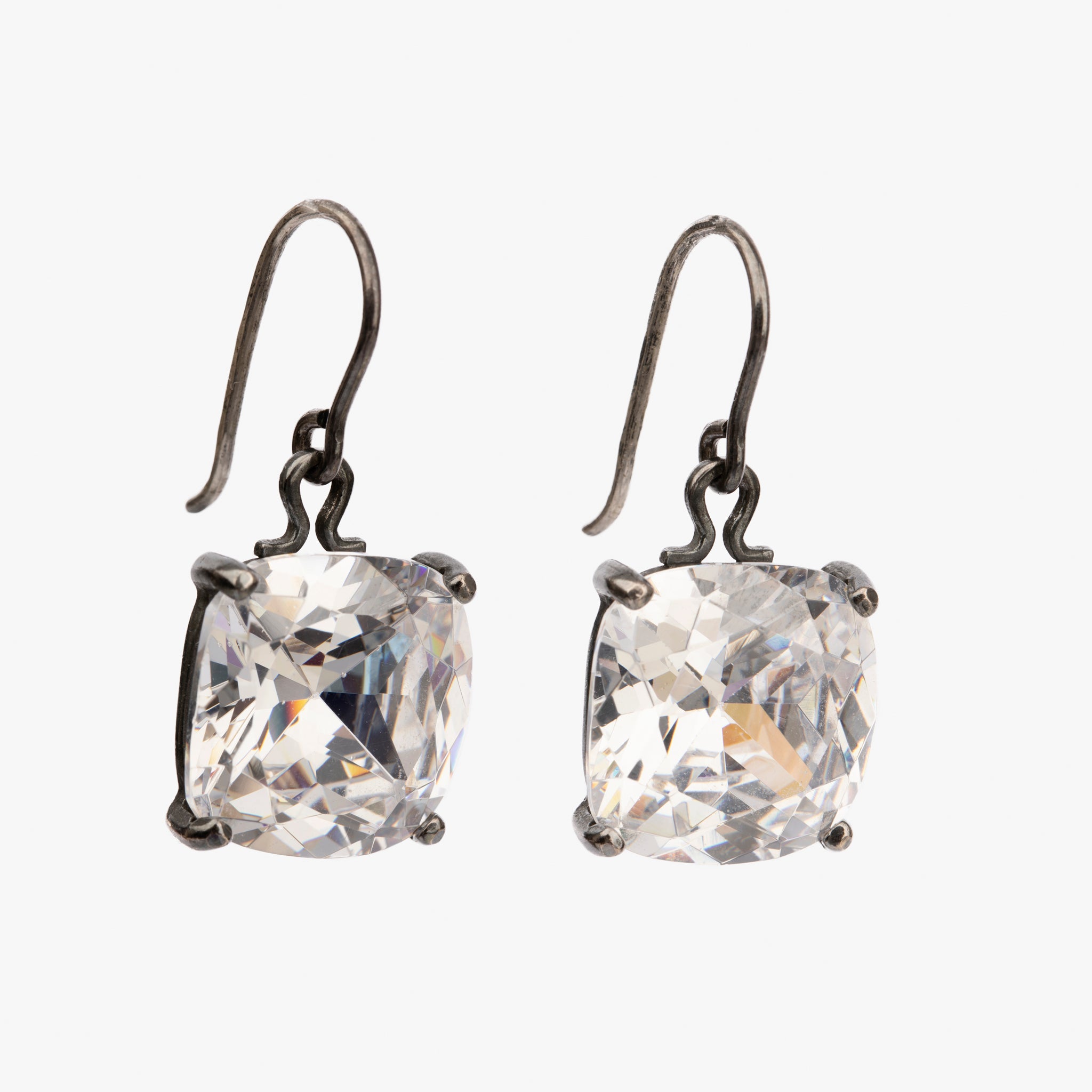 Bottega Veneta Crystal Faceted Drop Earrings
