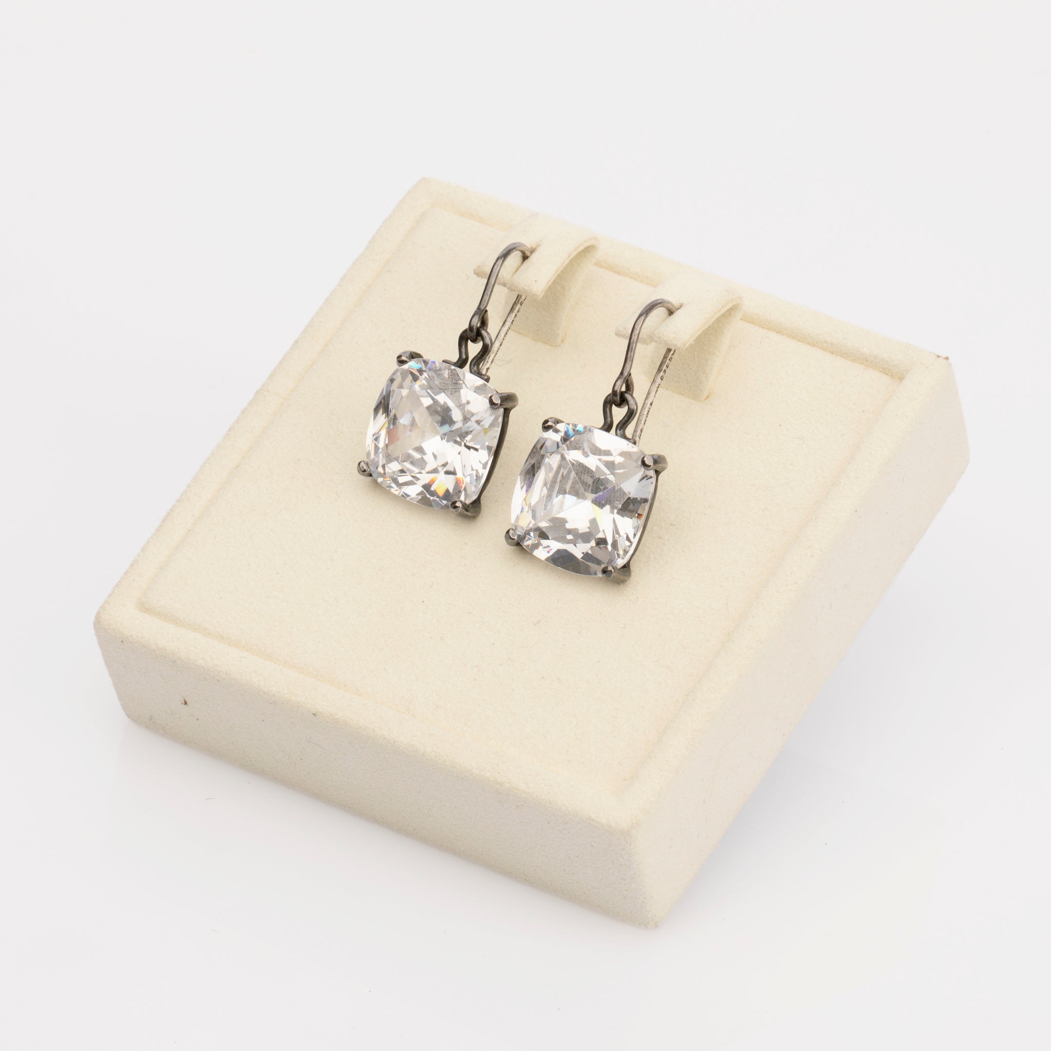 Bottega Veneta Crystal Faceted Drop Earrings