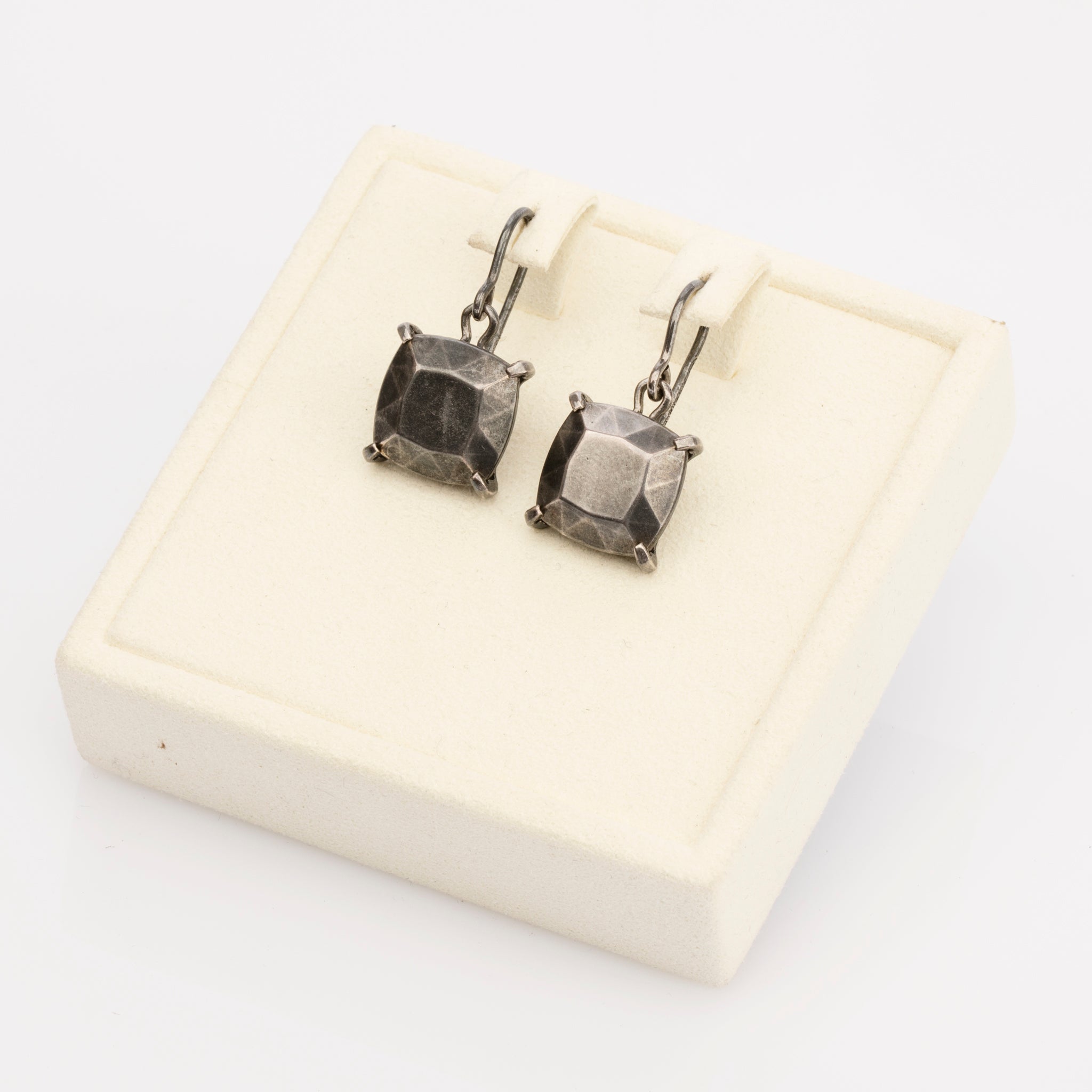 Bottega Veneta Antique Silver-Tone Drop Earrings