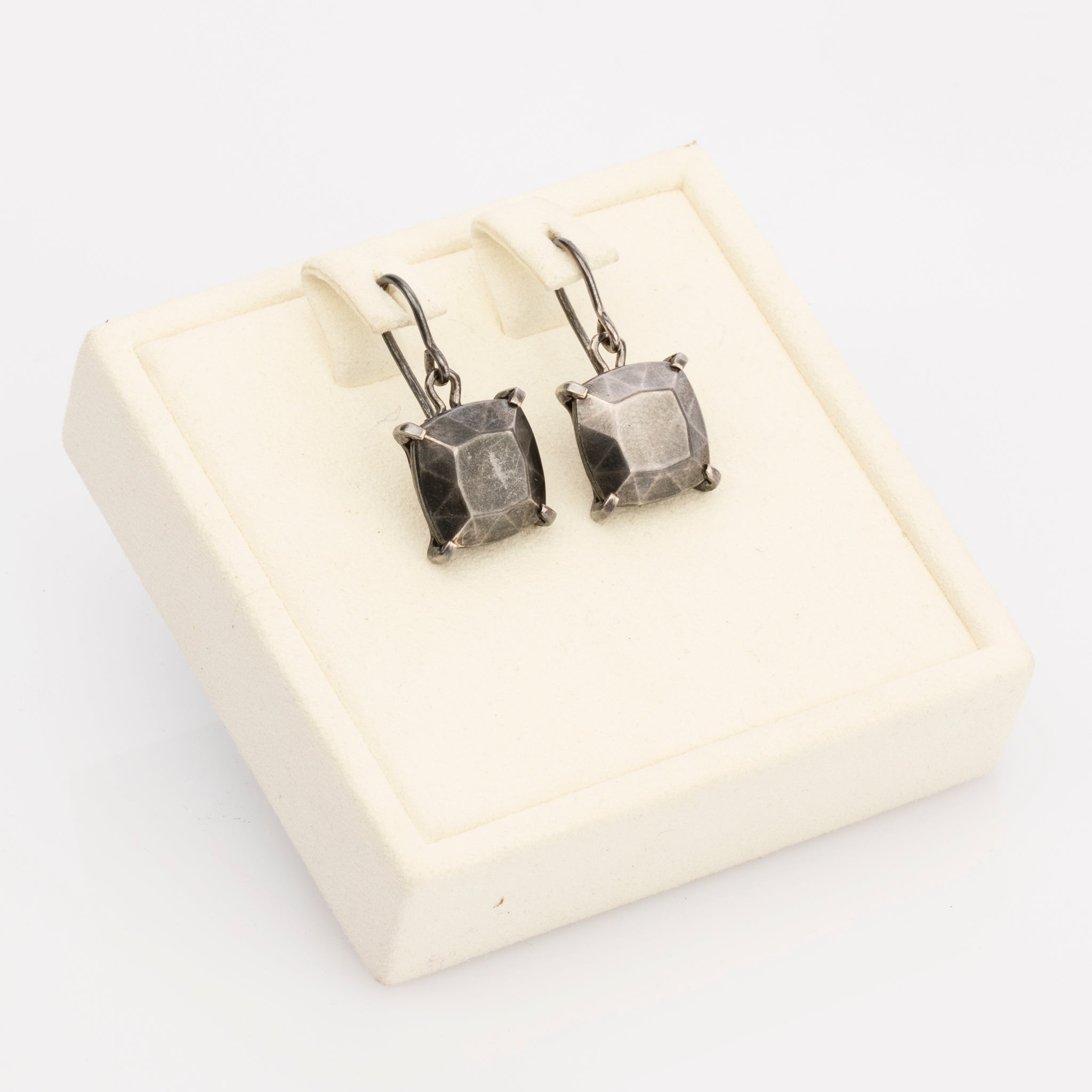 Bottega Veneta Antique Silver-Tone Drop Earrings