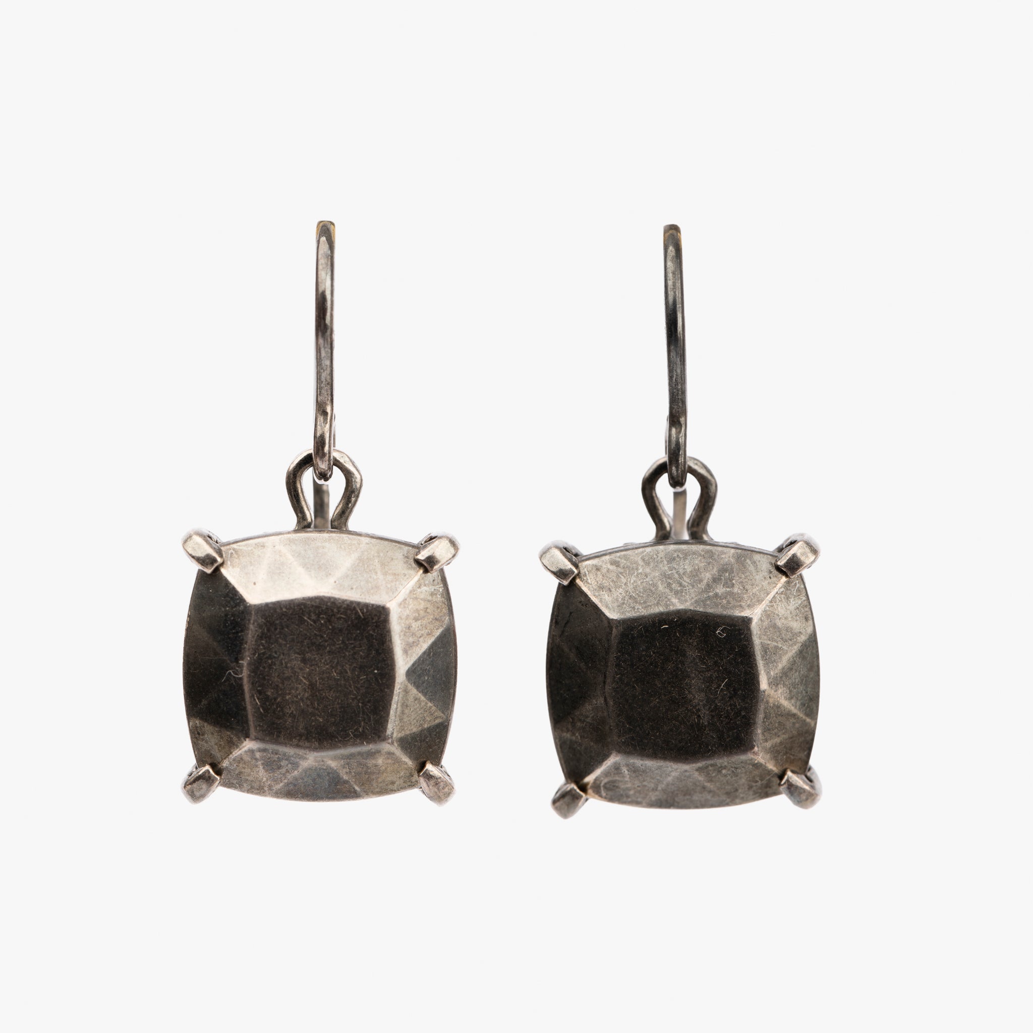 Bottega Veneta Antique Silver-Tone Drop Earrings