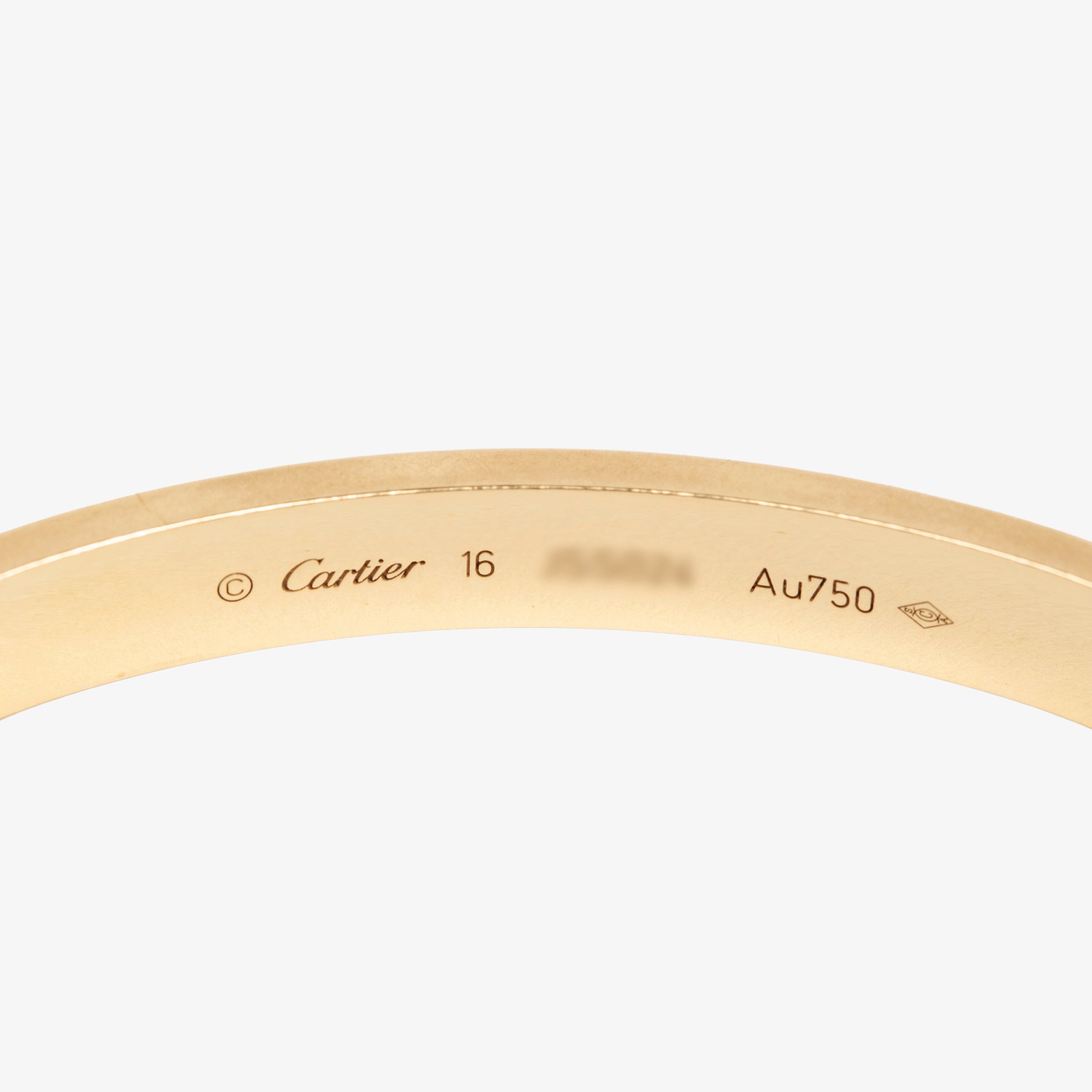 Cartier Love Bracelet in Yellow Gold - Size 16