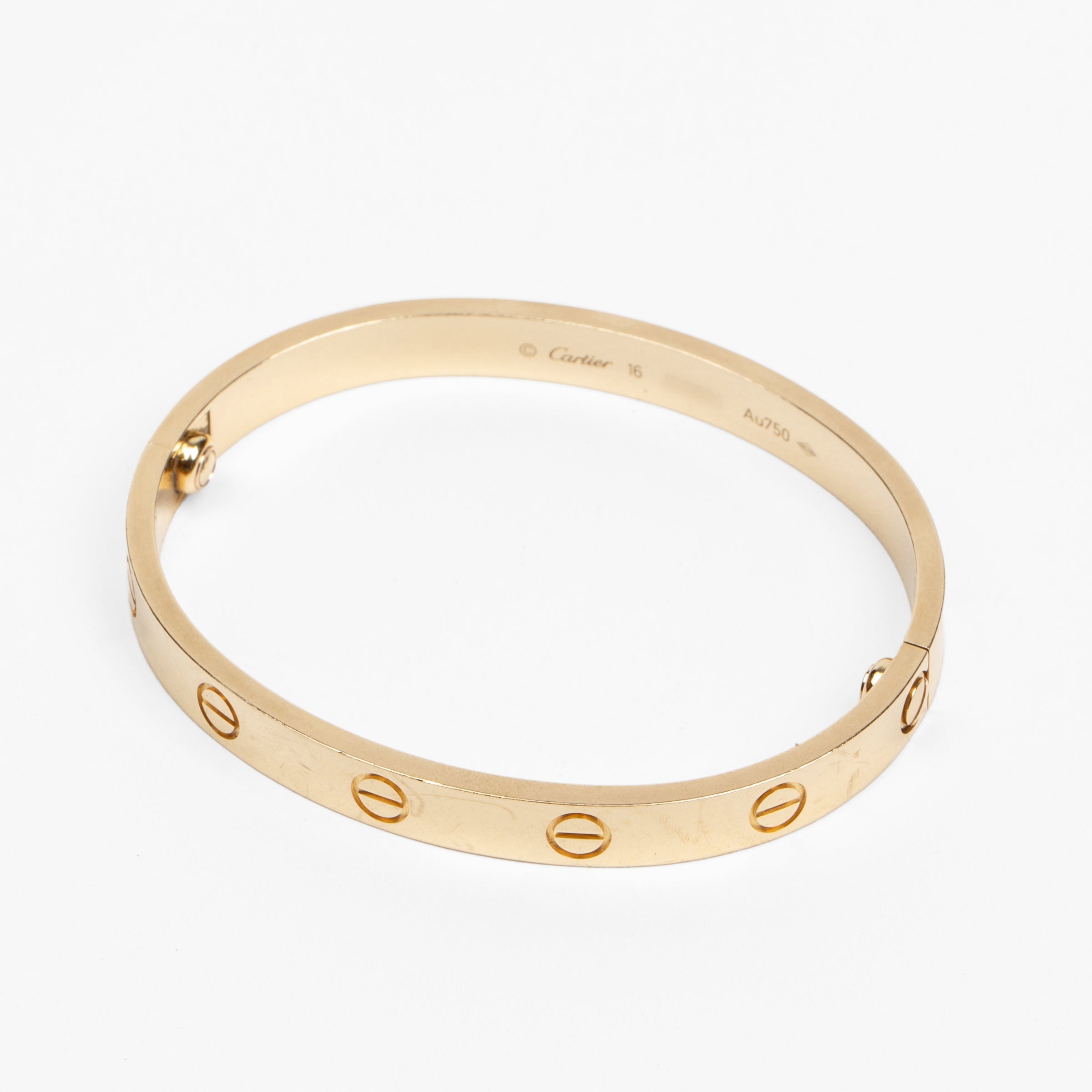 Cartier Love Bracelet in Yellow Gold - Size 16