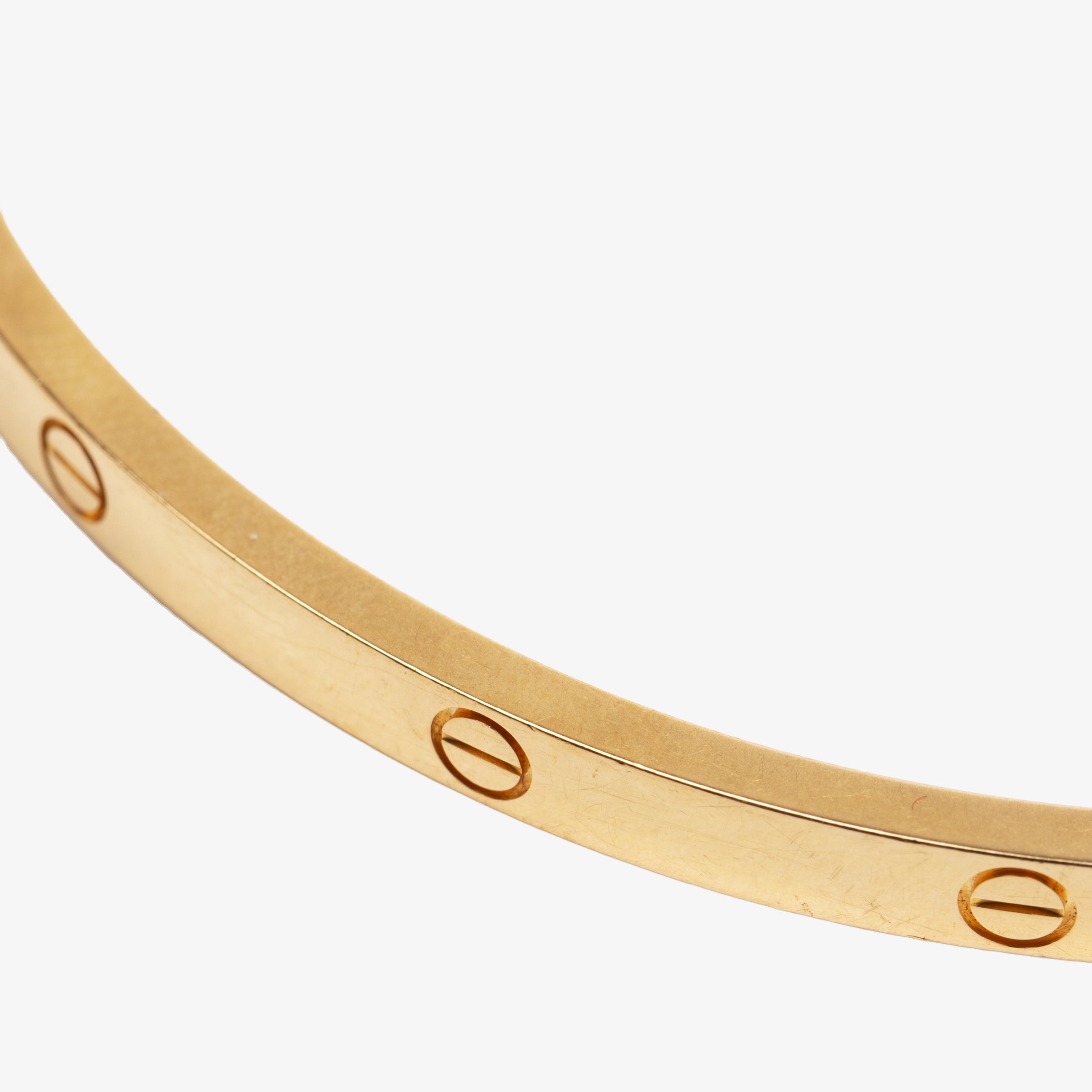 Cartier Thin Love Bracelet in 18k Yellow Gold - Size 16