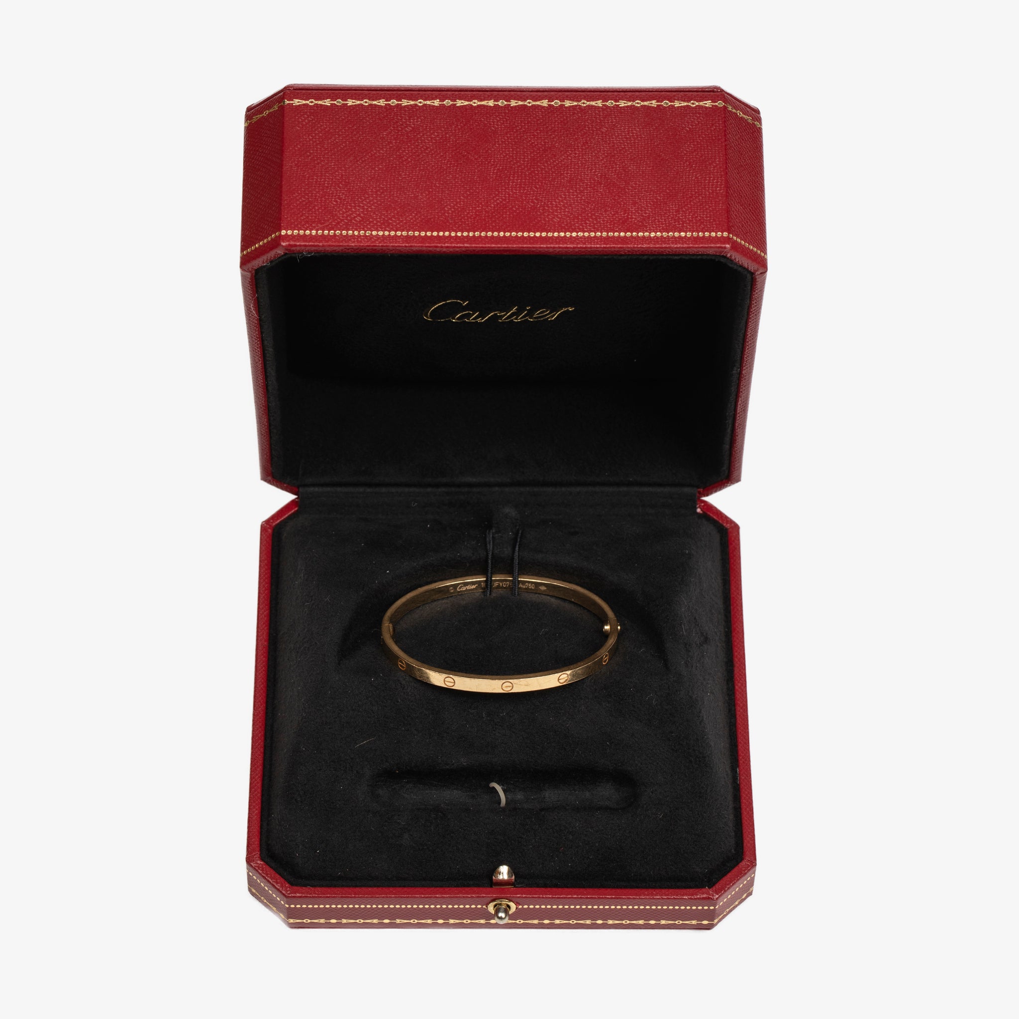 Cartier Thin Love Bracelet in 18k Yellow Gold - Size 16