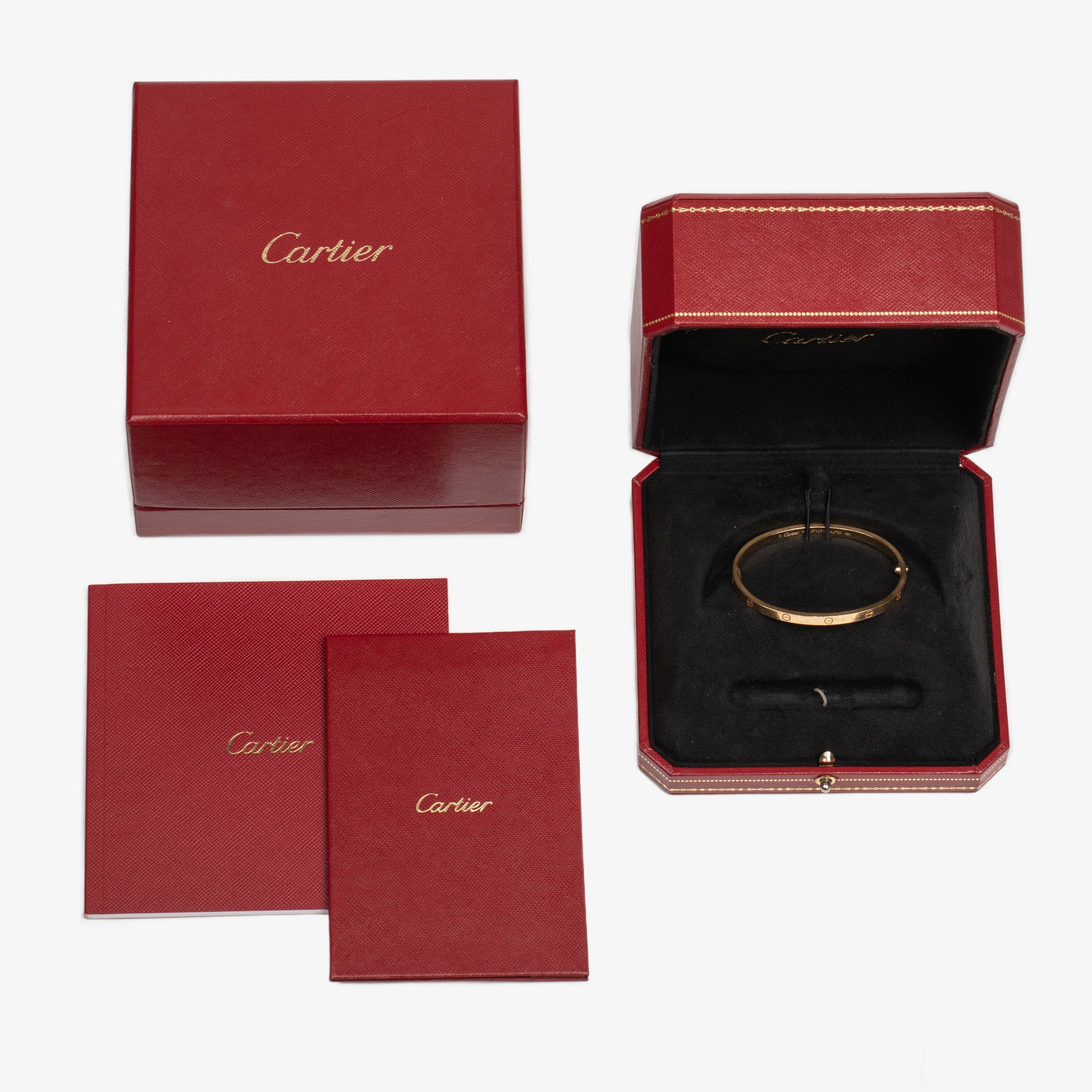 Cartier Thin Love Bracelet in 18k Yellow Gold - Size 16