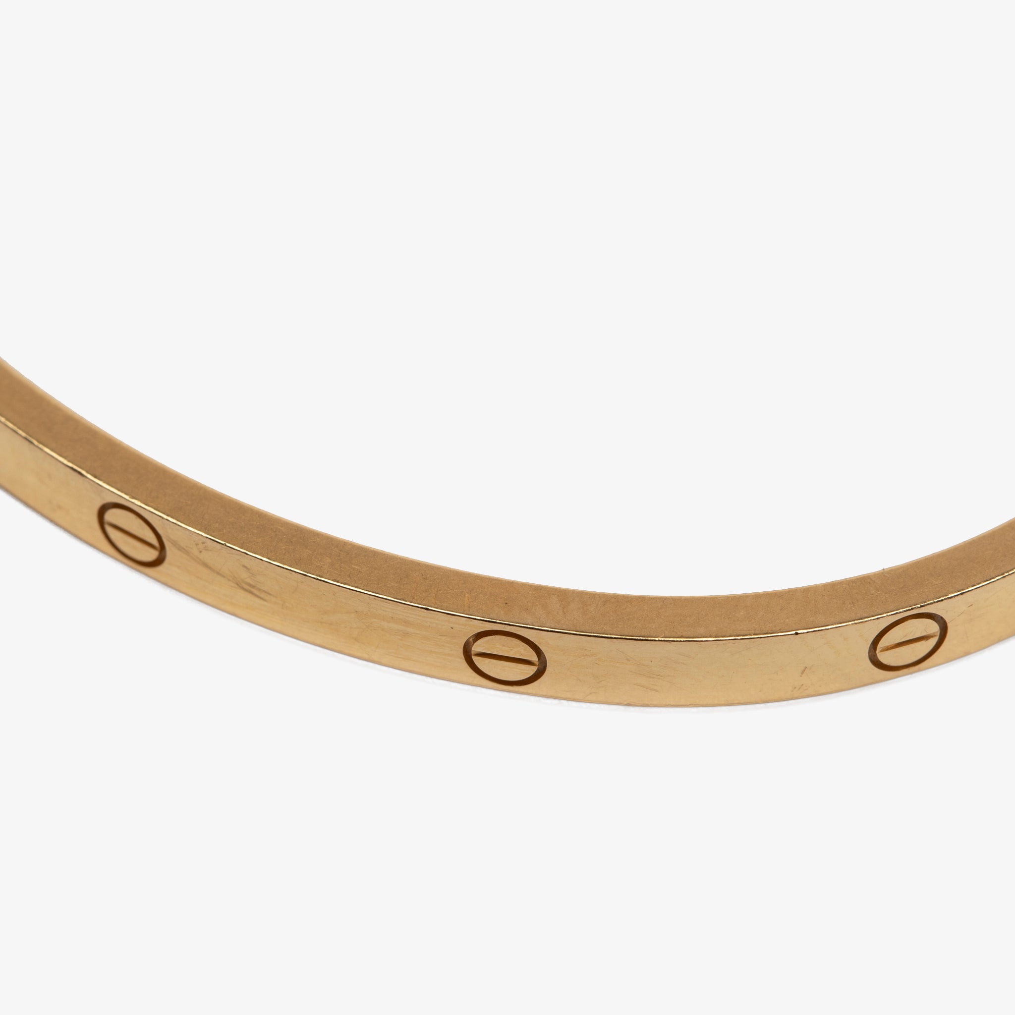 Cartier Thin Love Bracelet in 18k Yellow Gold - Size 16