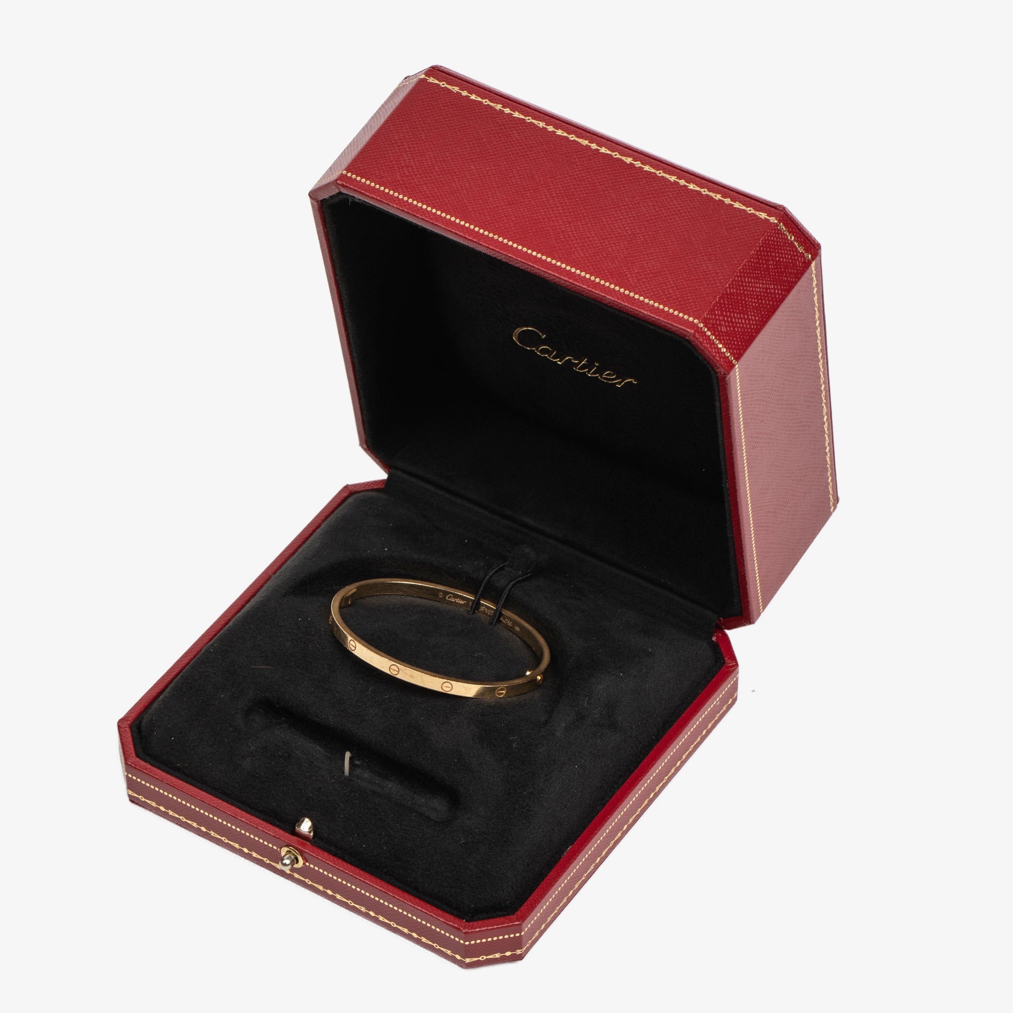 Cartier Thin Love Bracelet in 18k Yellow Gold - Size 16