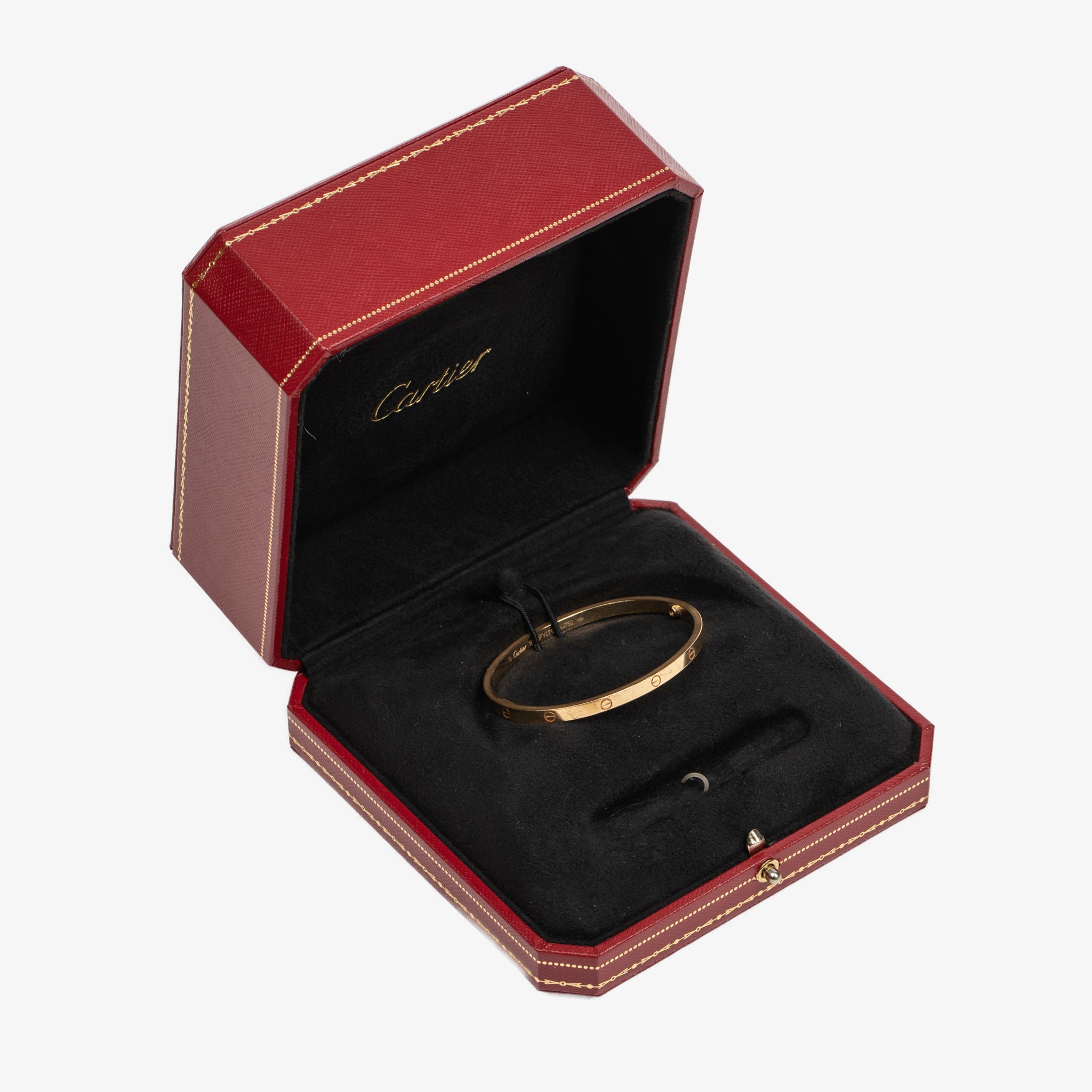 Cartier Thin Love Bracelet in 18k Yellow Gold - Size 16