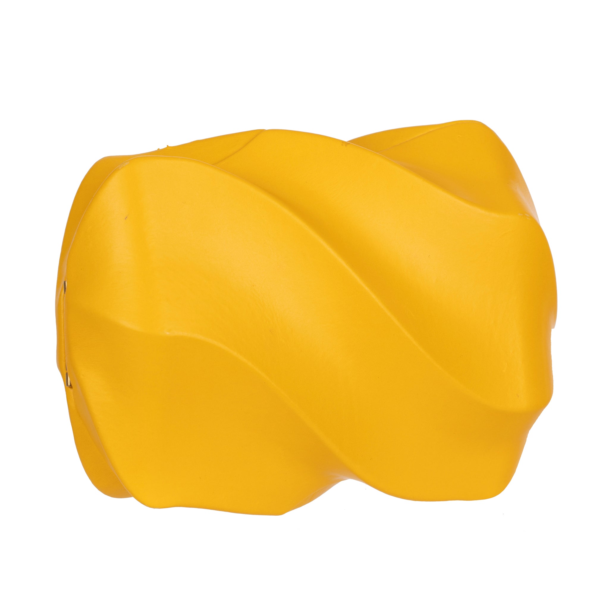 Bottega Veneta Yellow Whirl Spiral Clutch