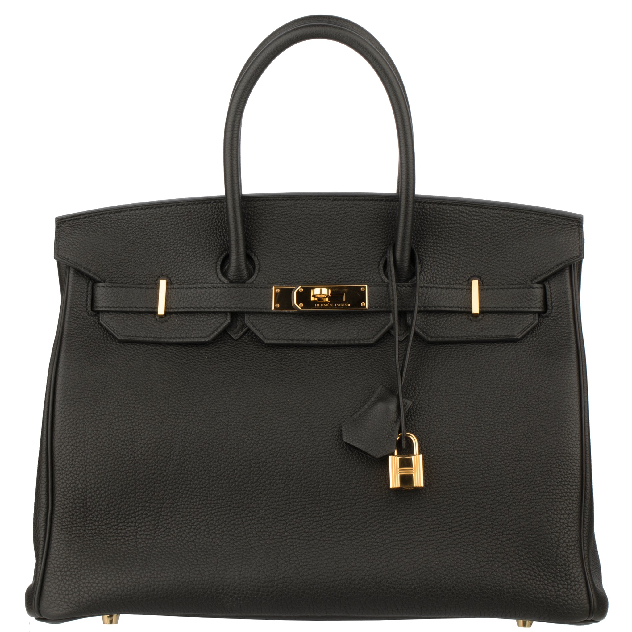 Hermes Birkin 35cm Black Togo Leather Gold Hardware