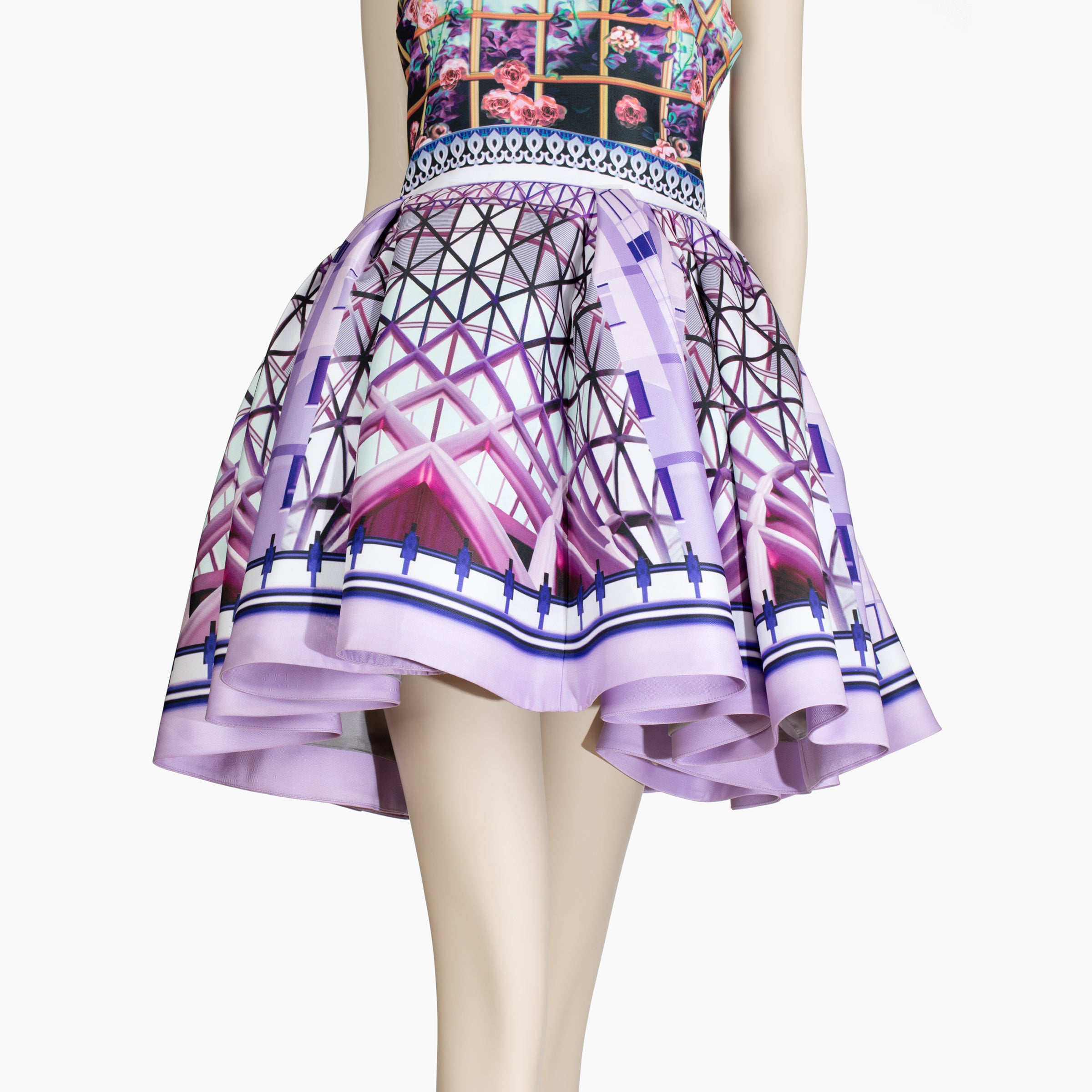 Mary Katrantzou Multicolour Printed Sleeveless Skater Dress