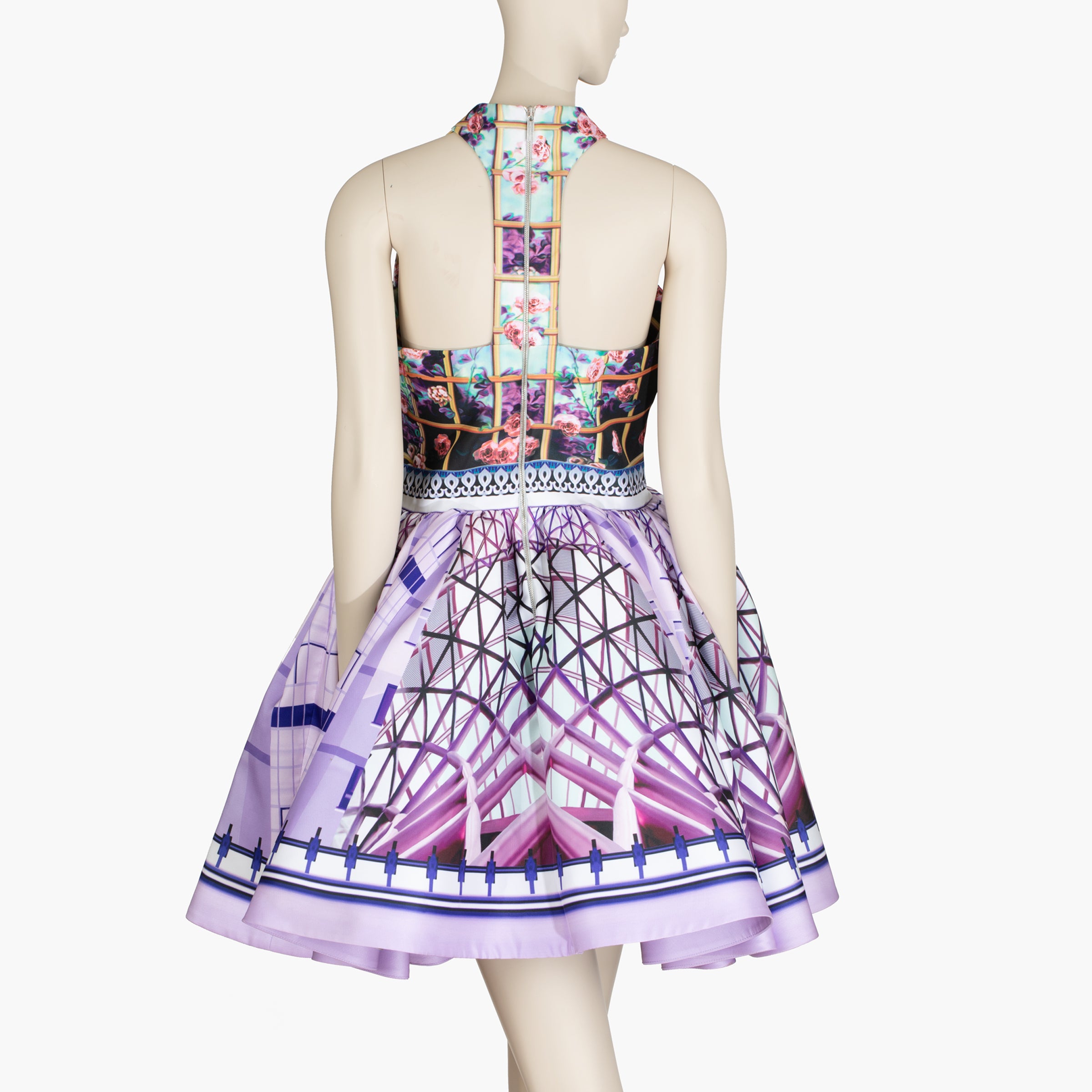 Mary Katrantzou Multicolour Printed Sleeveless Skater Dress