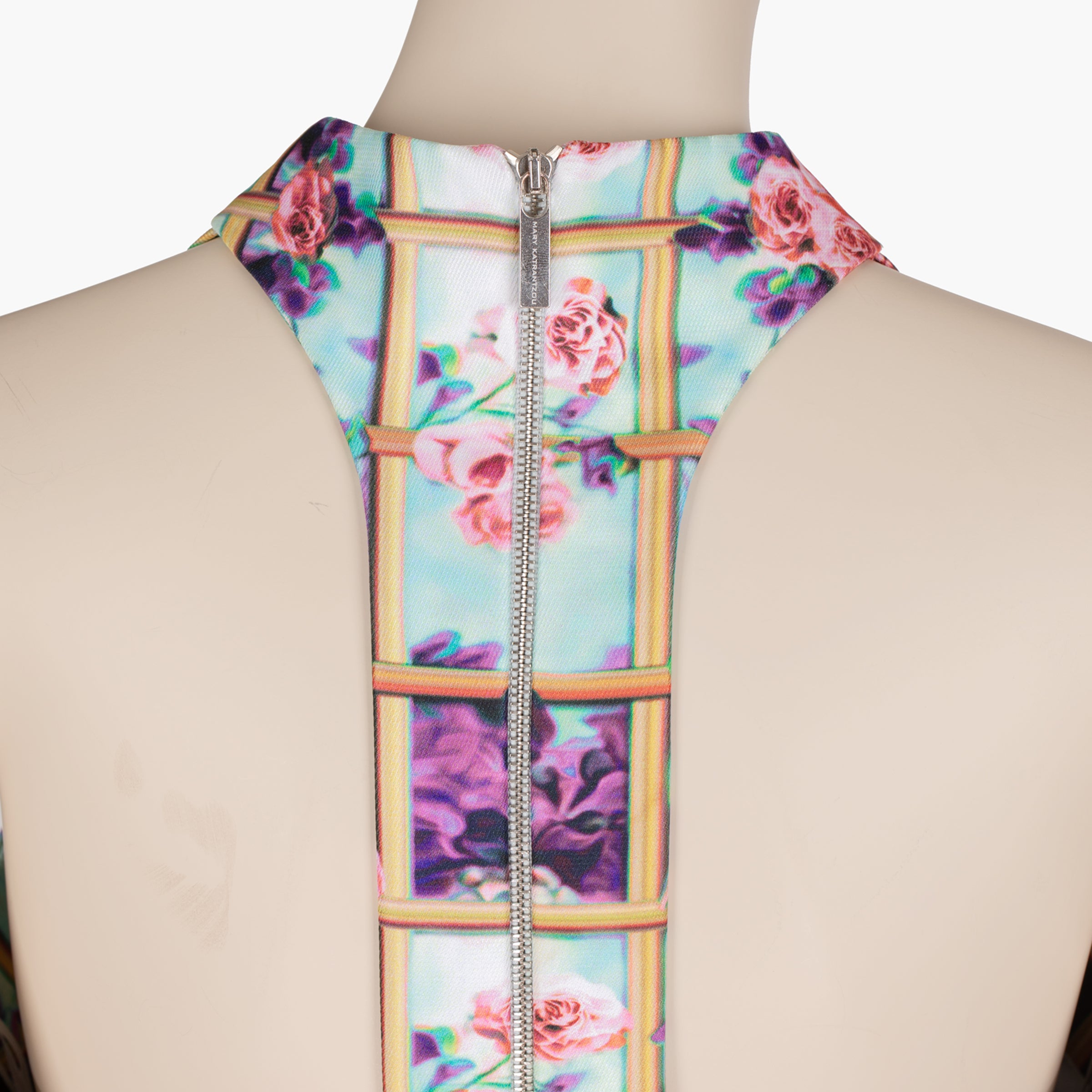 Mary Katrantzou Multicolour Printed Sleeveless Skater Dress