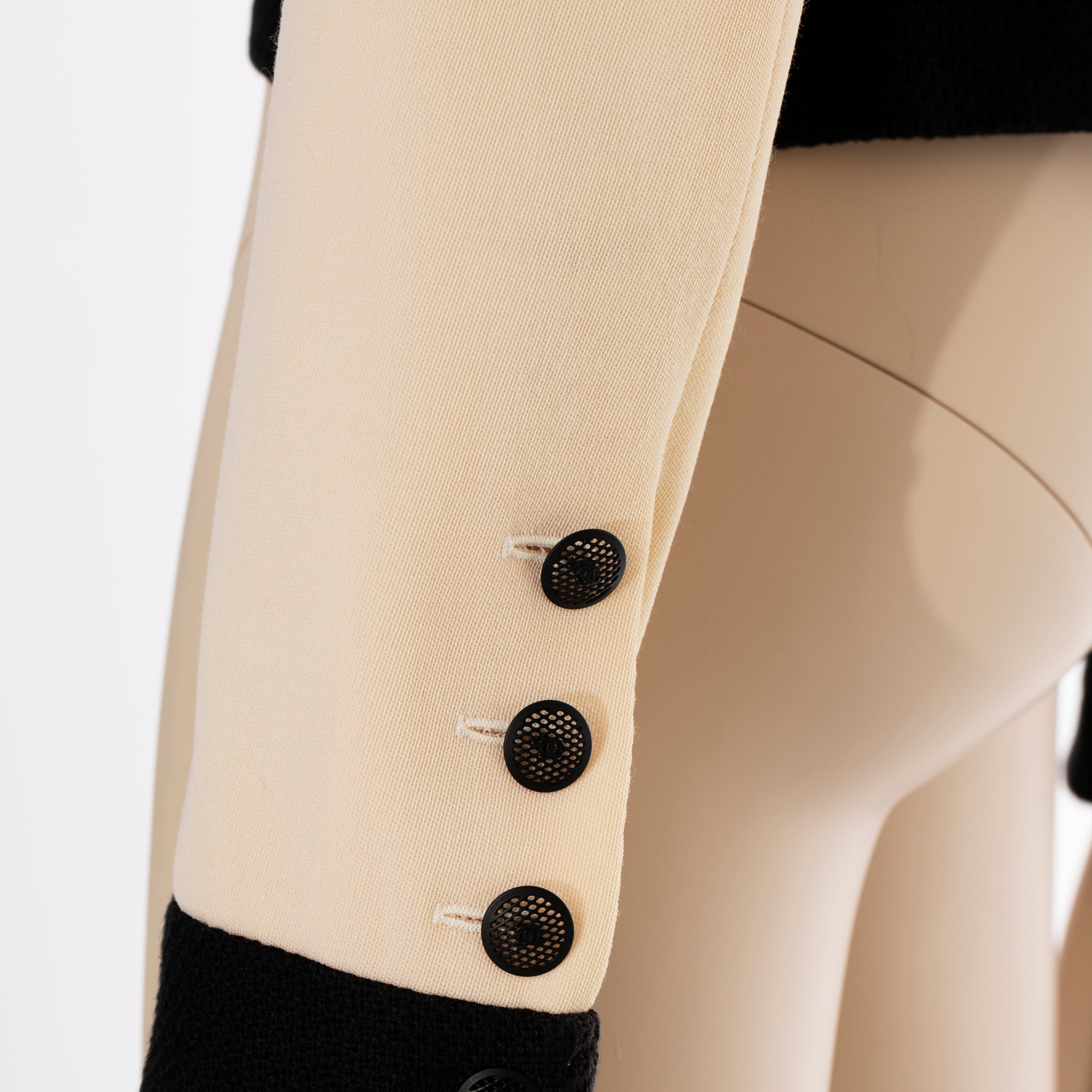 Chanel Vintage Ivory Crop Jacket 40 FR