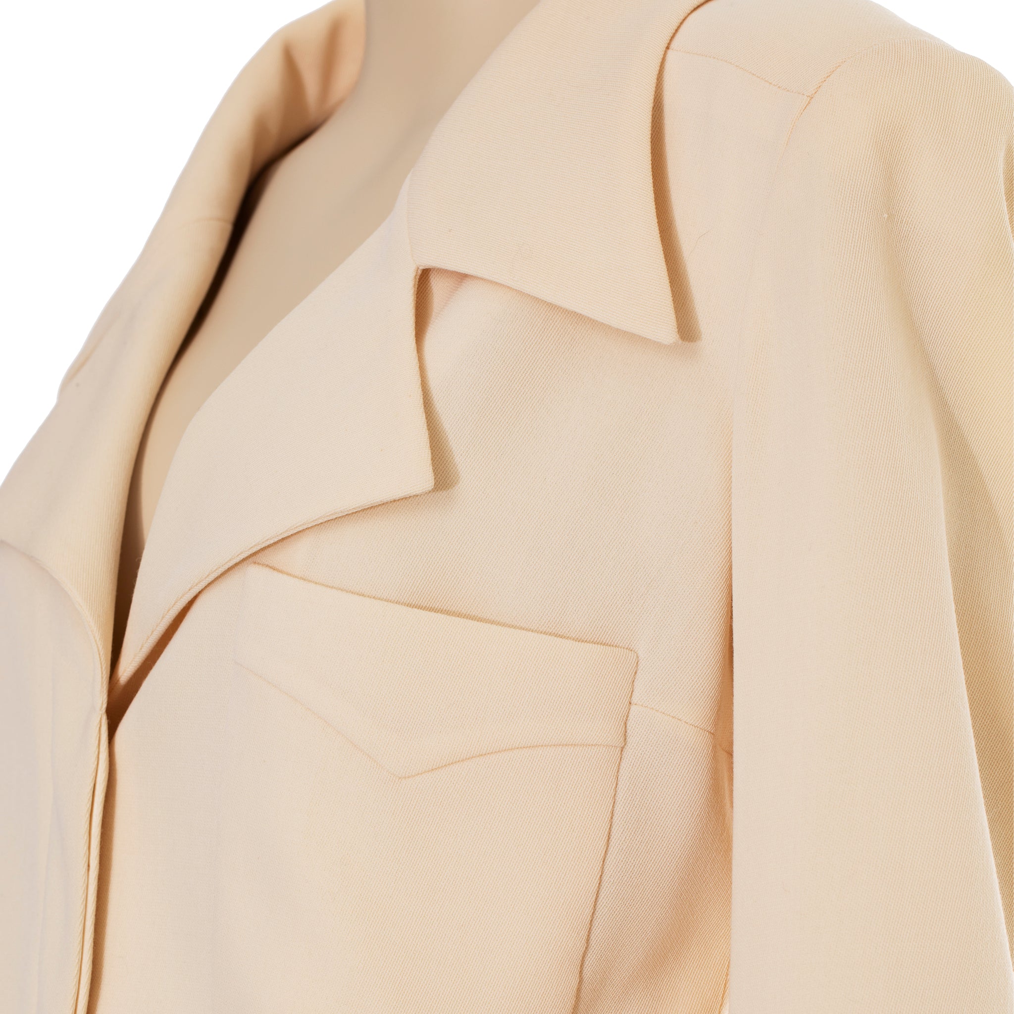 Chanel Vintage Ivory Crop Jacket 40 FR