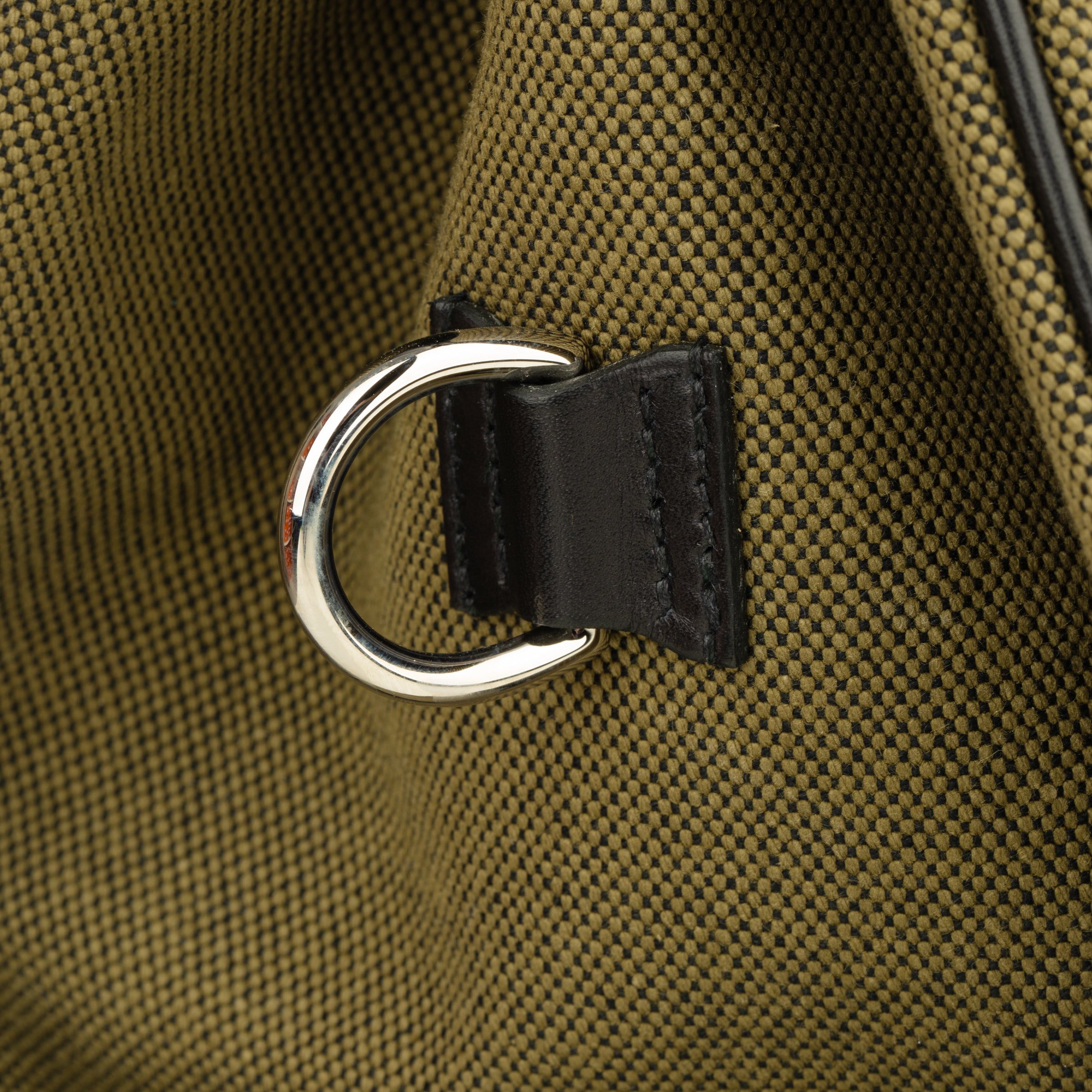 Hermès Haut A Courroies HAC 40cm Cargo Toile Black & Vert Militaire Evercalf Leather Palladium Hardware