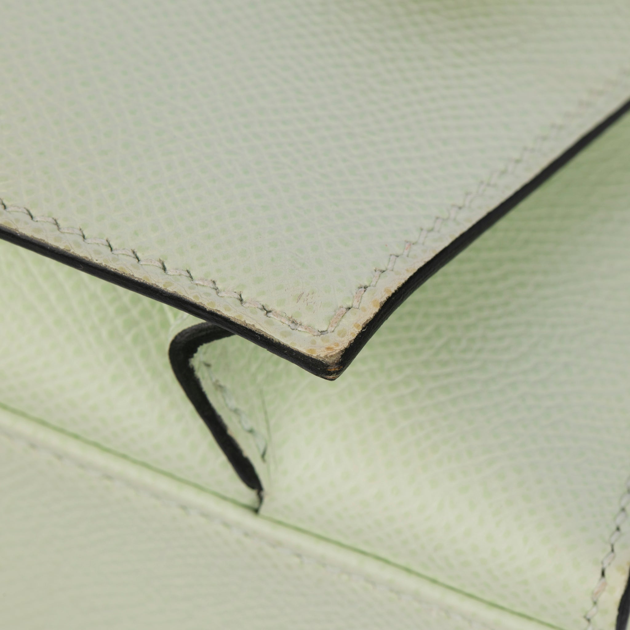 Hermes Hermès Kelly Désordre Vert Fizz Epsom with Palladium Hardware