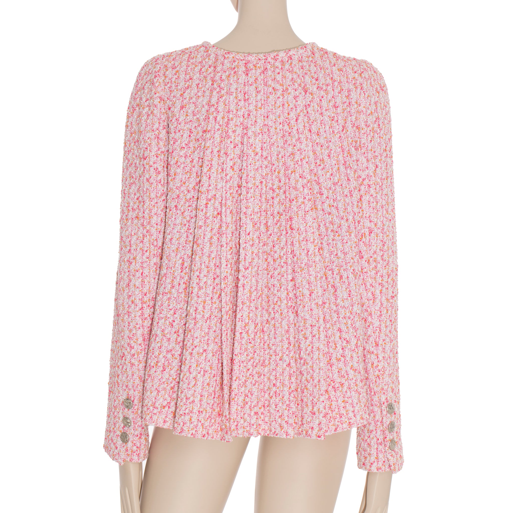 Chanel Cape/Jacket Pink Tweed 40 FR